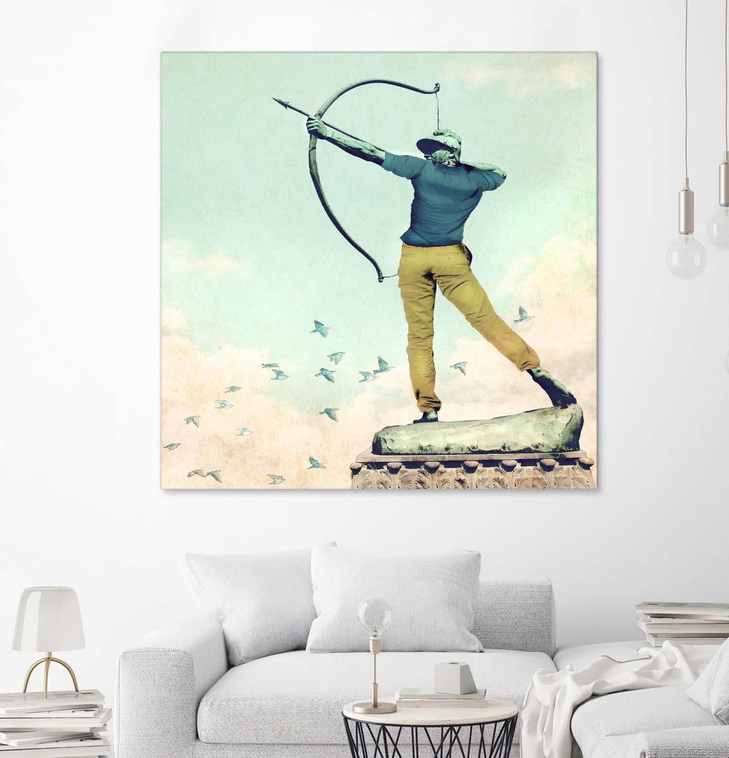 Hipster Archer by THE Studio on GIANT ART - beige contemporary