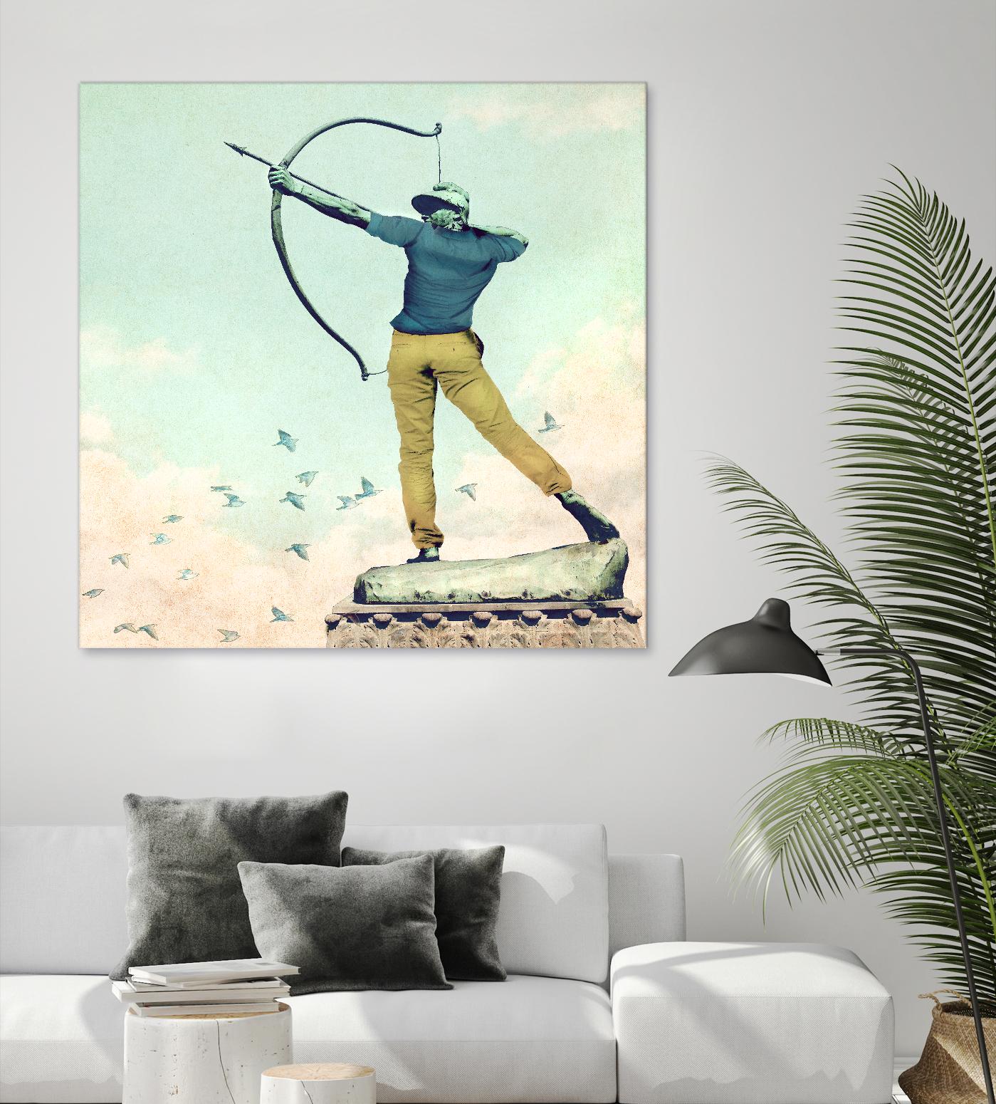 Hipster Archer by THE Studio on GIANT ART - beige contemporary