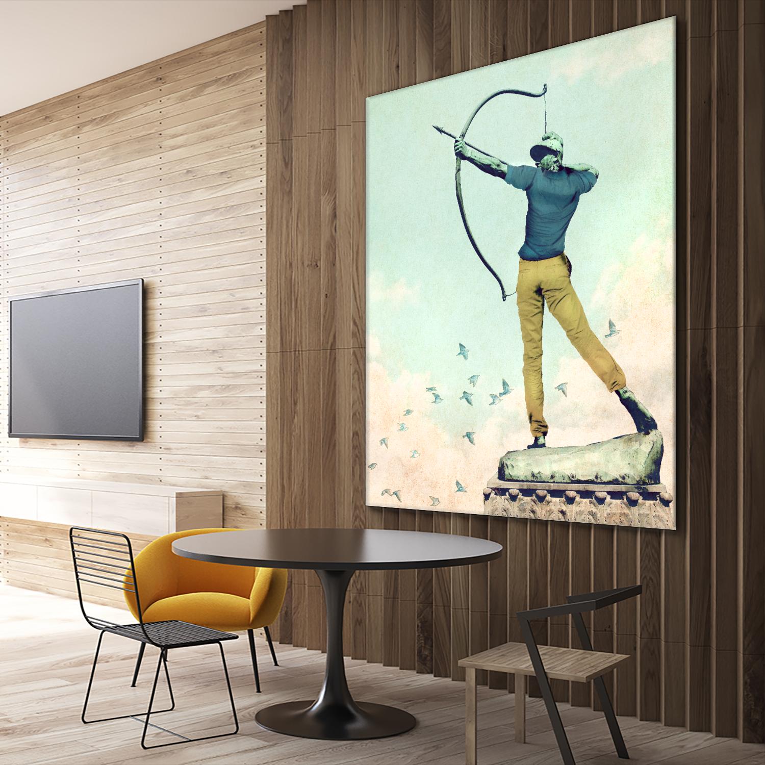 Hipster Archer by THE Studio on GIANT ART - beige contemporary
