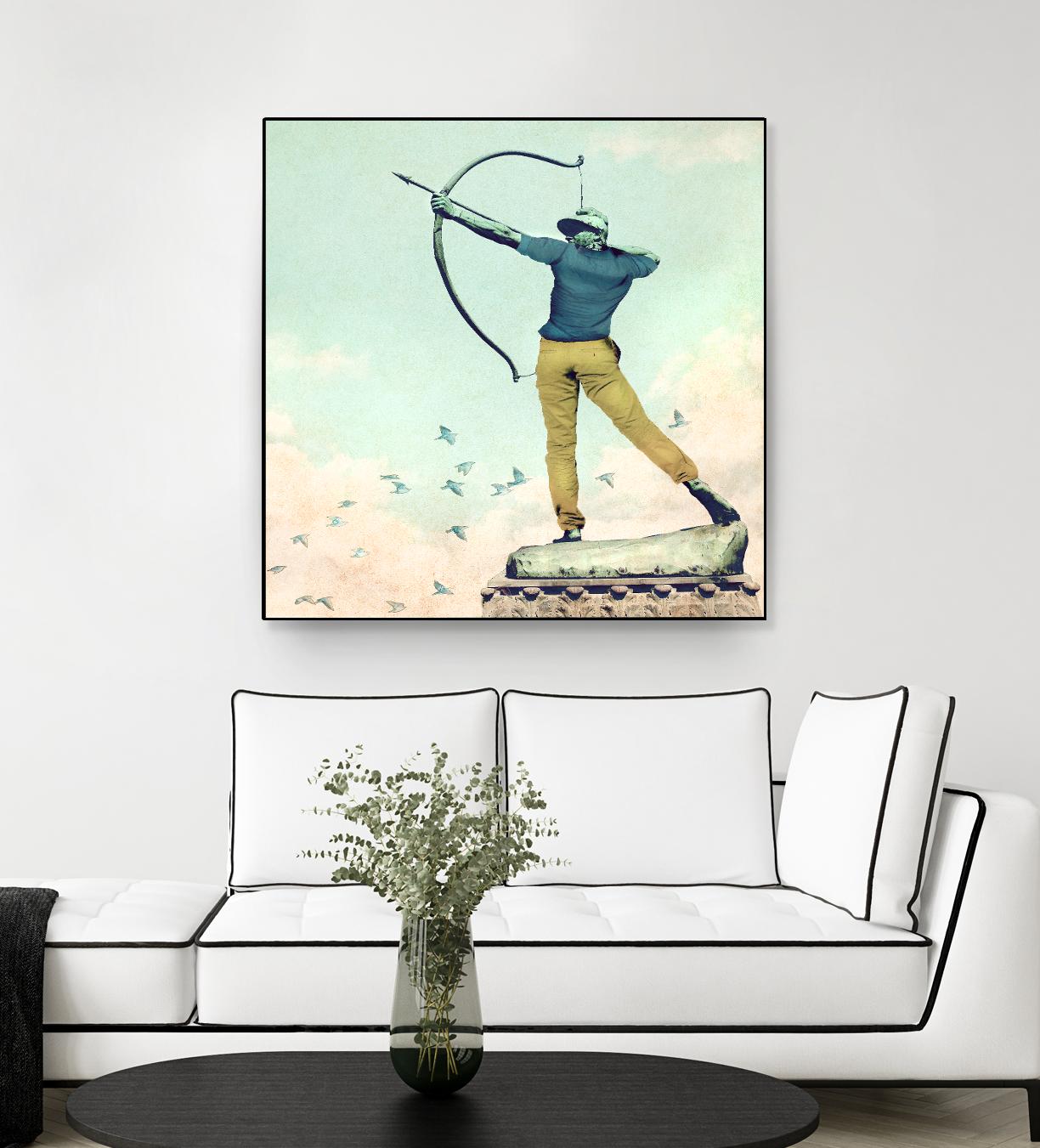 Hipster Archer by THE Studio on GIANT ART - beige contemporary