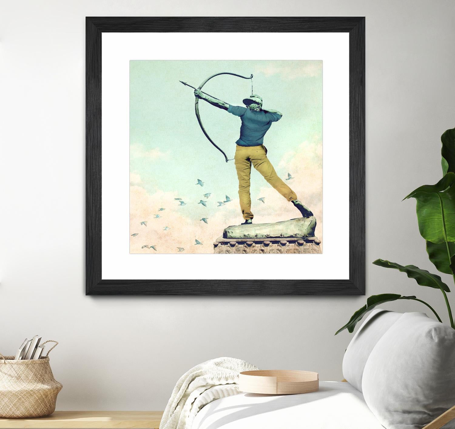 Hipster Archer by THE Studio on GIANT ART - beige contemporary