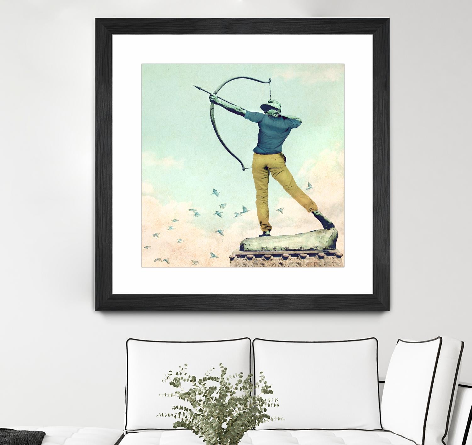Hipster Archer by THE Studio on GIANT ART - beige contemporary