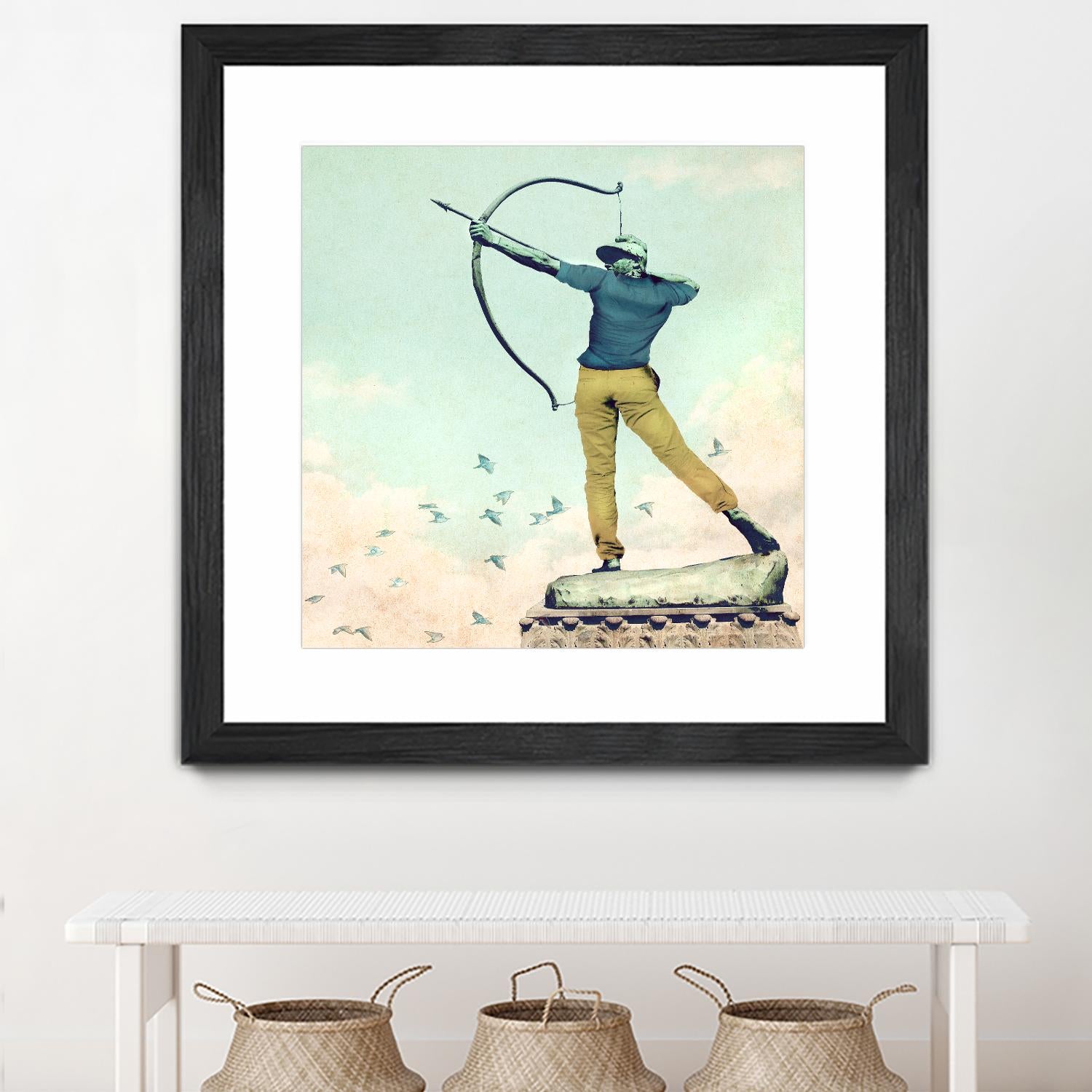 Hipster Archer by THE Studio on GIANT ART - beige contemporary
