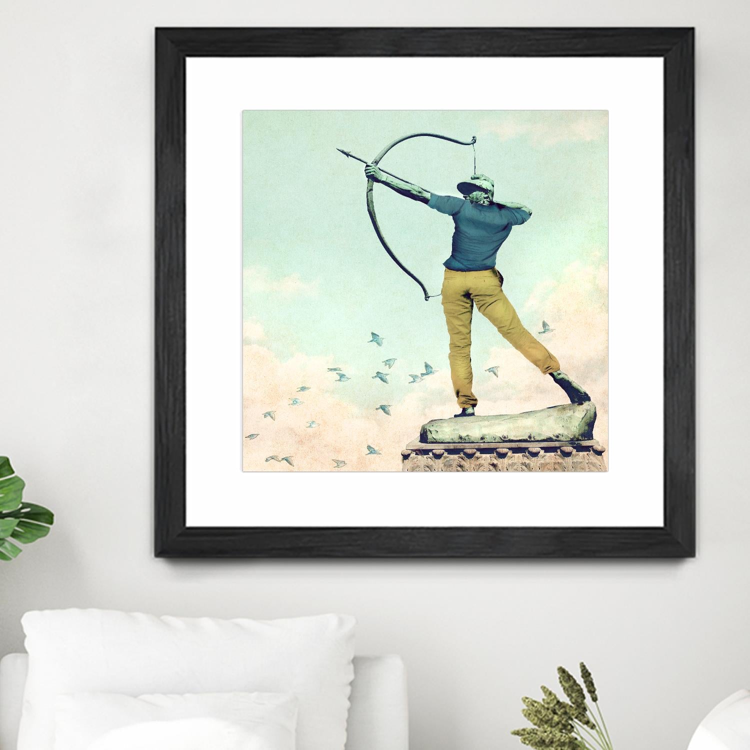Hipster Archer by THE Studio on GIANT ART - beige contemporary