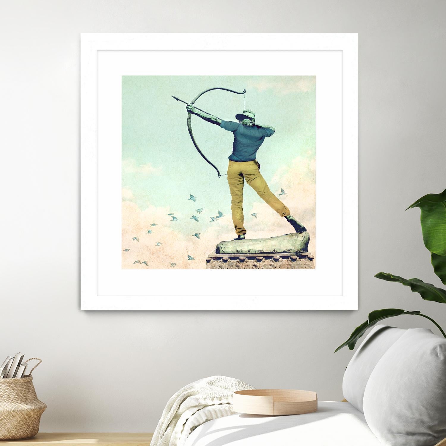 Hipster Archer by THE Studio on GIANT ART - beige contemporary