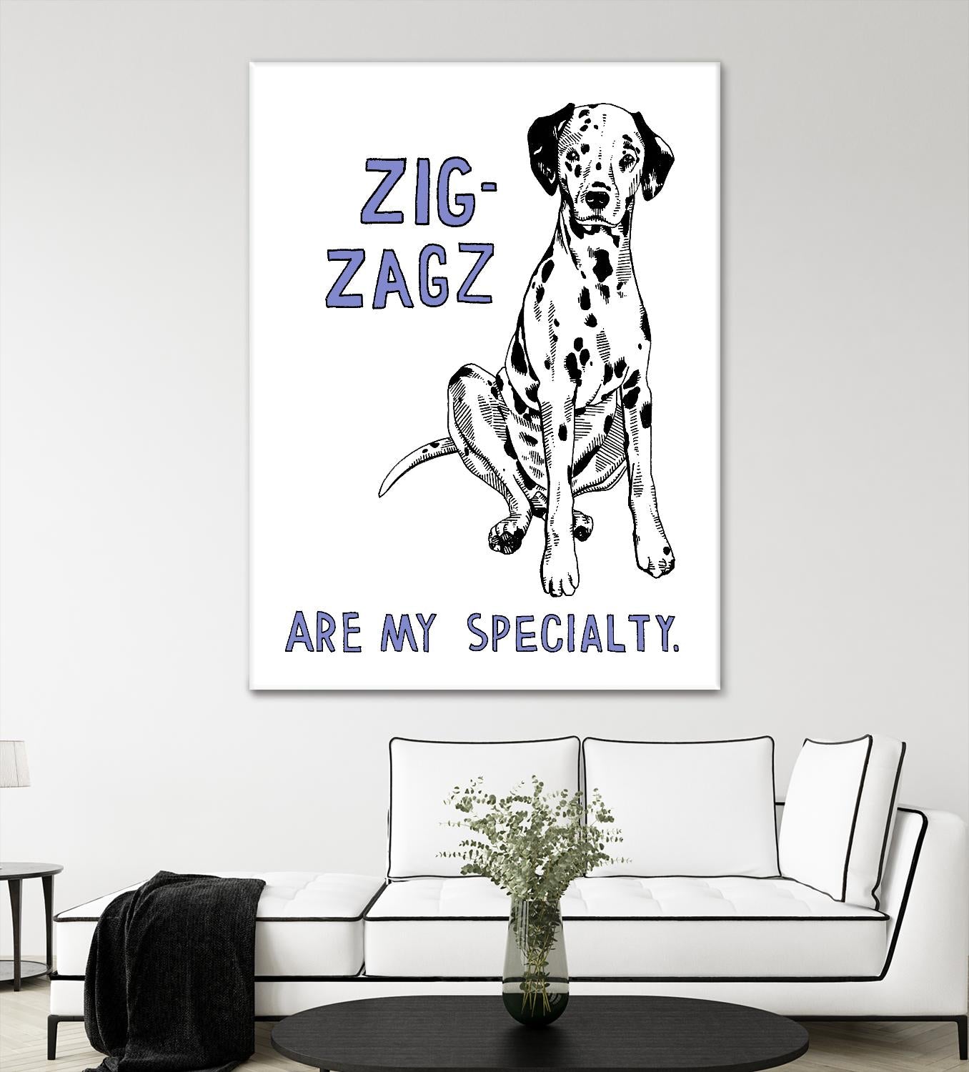 Dalmation by Natasha Marie on GIANT ART - purple contemporary