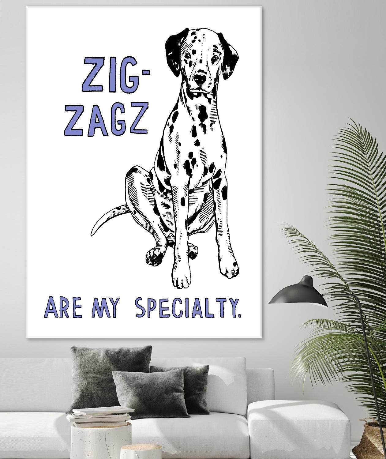 Dalmation by Natasha Marie on GIANT ART - purple contemporary