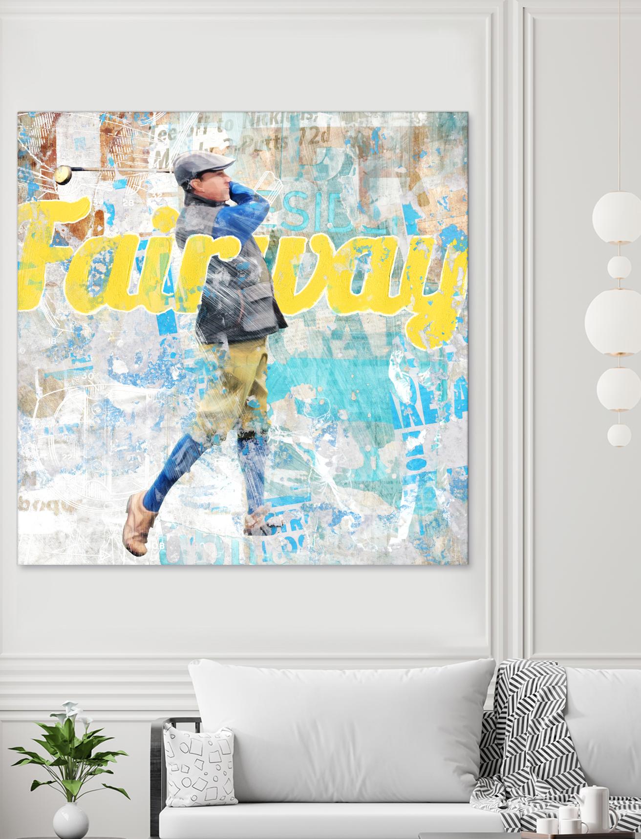 Fairway by THE Studio on GIANT ART - white vintage