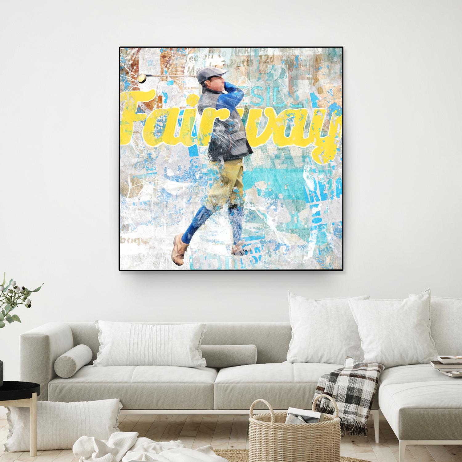 Fairway by THE Studio on GIANT ART - white vintage