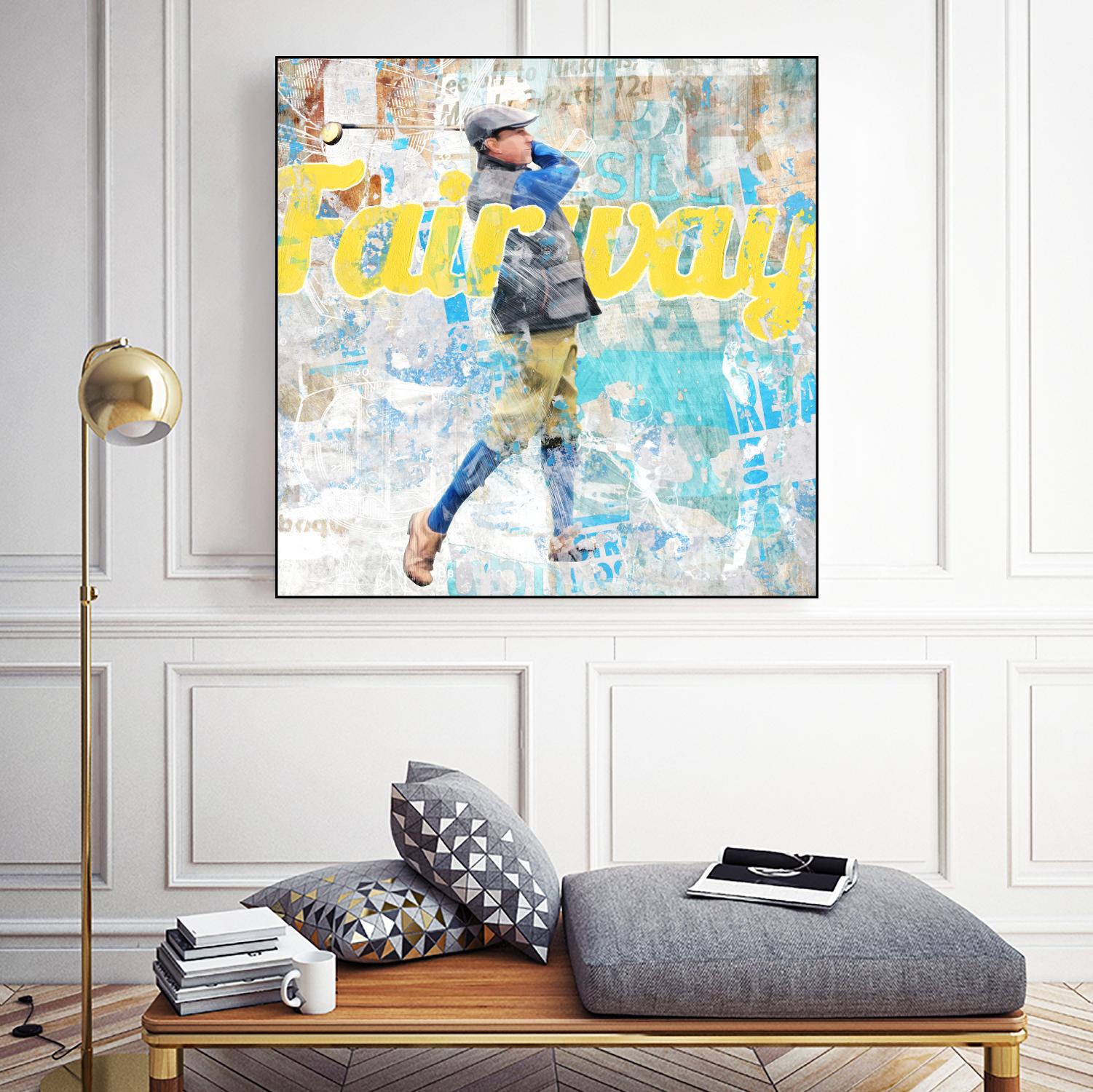 Fairway by THE Studio on GIANT ART - white vintage