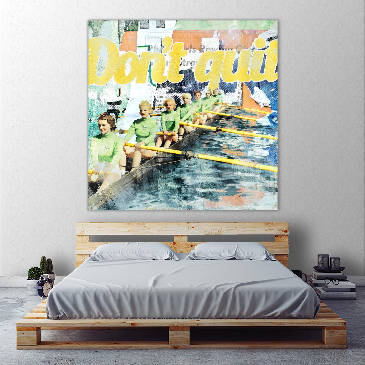 Don't Quit by THE Studio on GIANT ART - green vintage