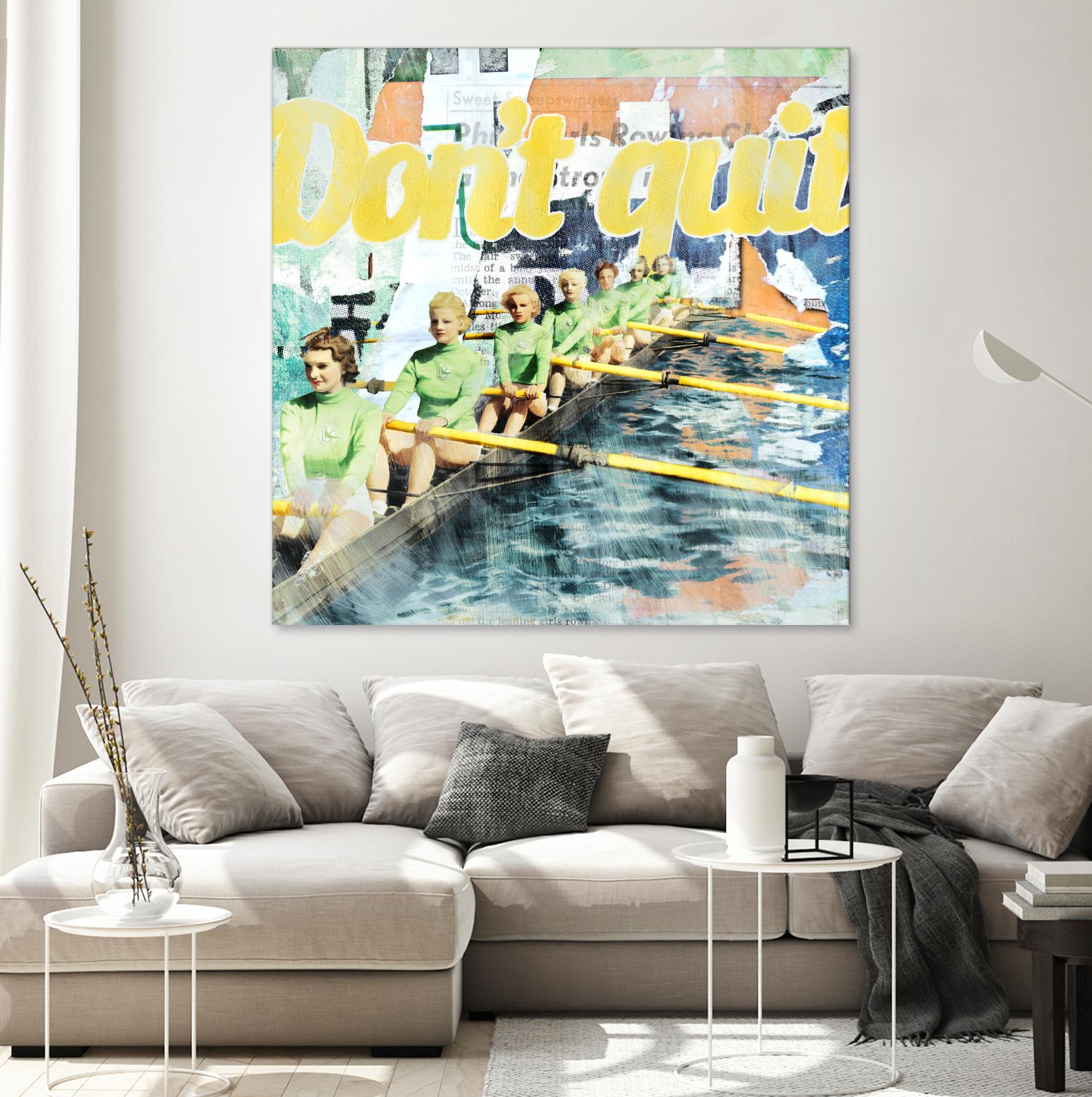 Don't Quit by THE Studio on GIANT ART - green vintage
