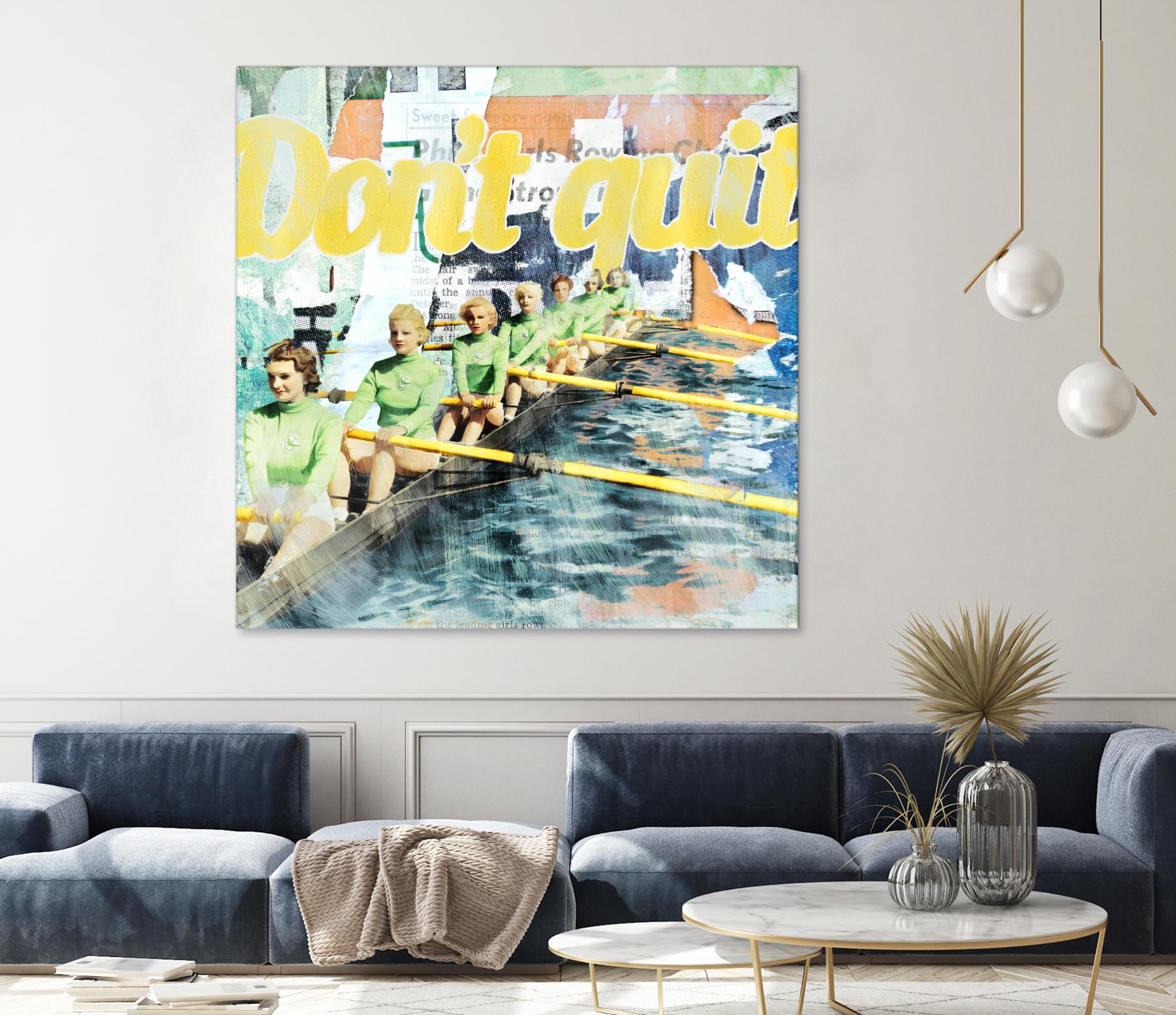 Don't Quit by THE Studio on GIANT ART - green vintage