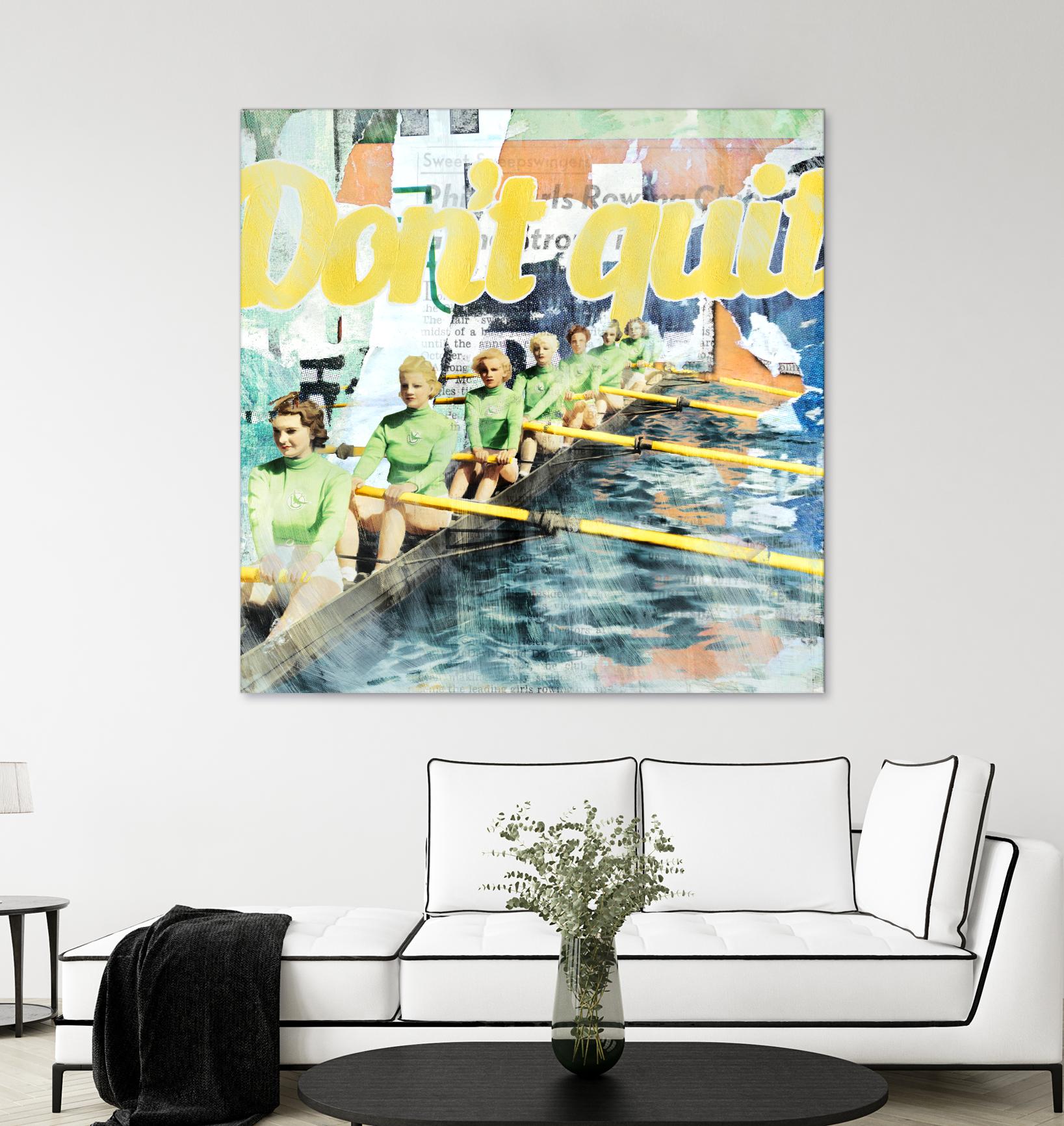 Don't Quit by THE Studio on GIANT ART - green vintage