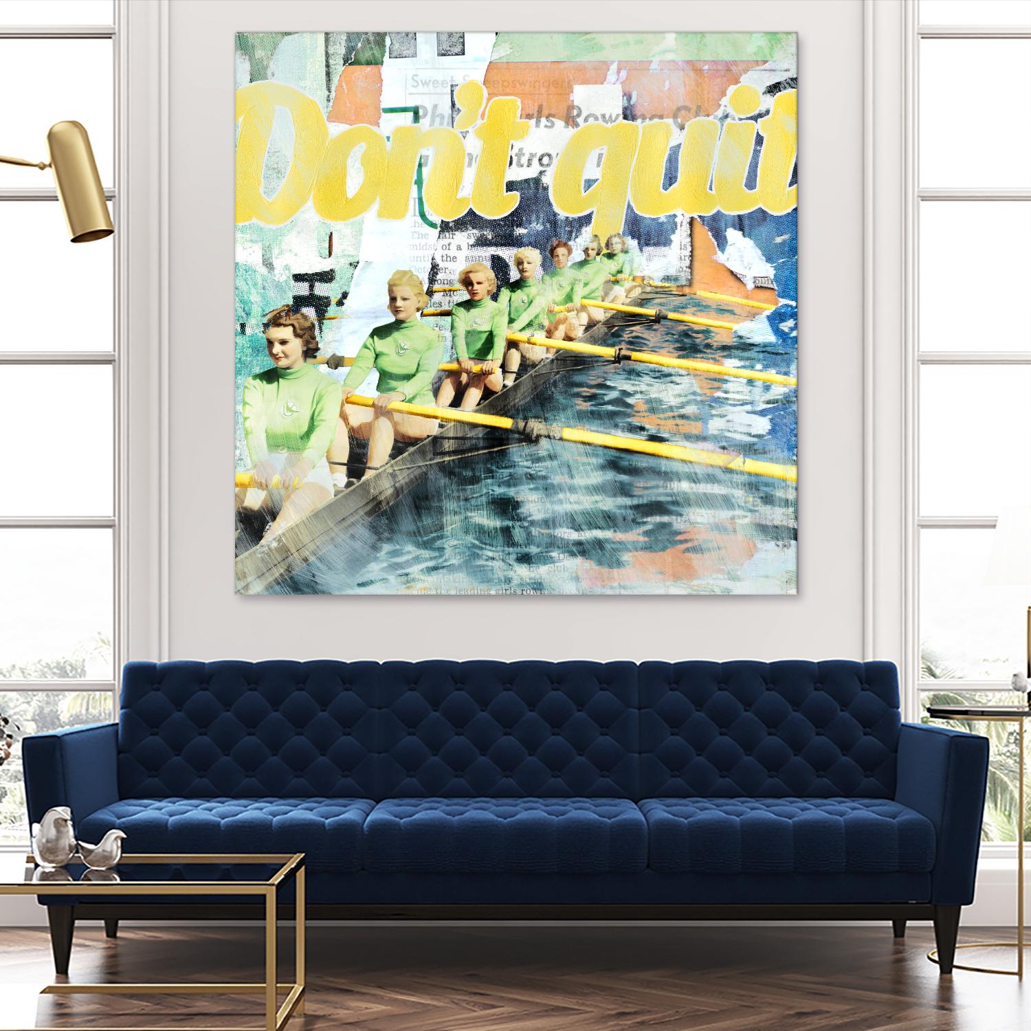 Don't Quit by THE Studio on GIANT ART - green vintage