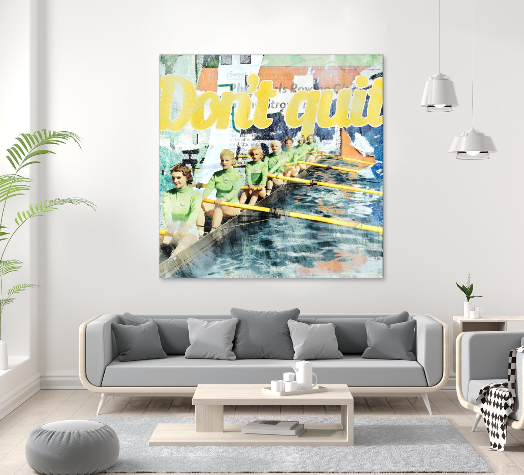 Don't Quit by THE Studio on GIANT ART - green vintage