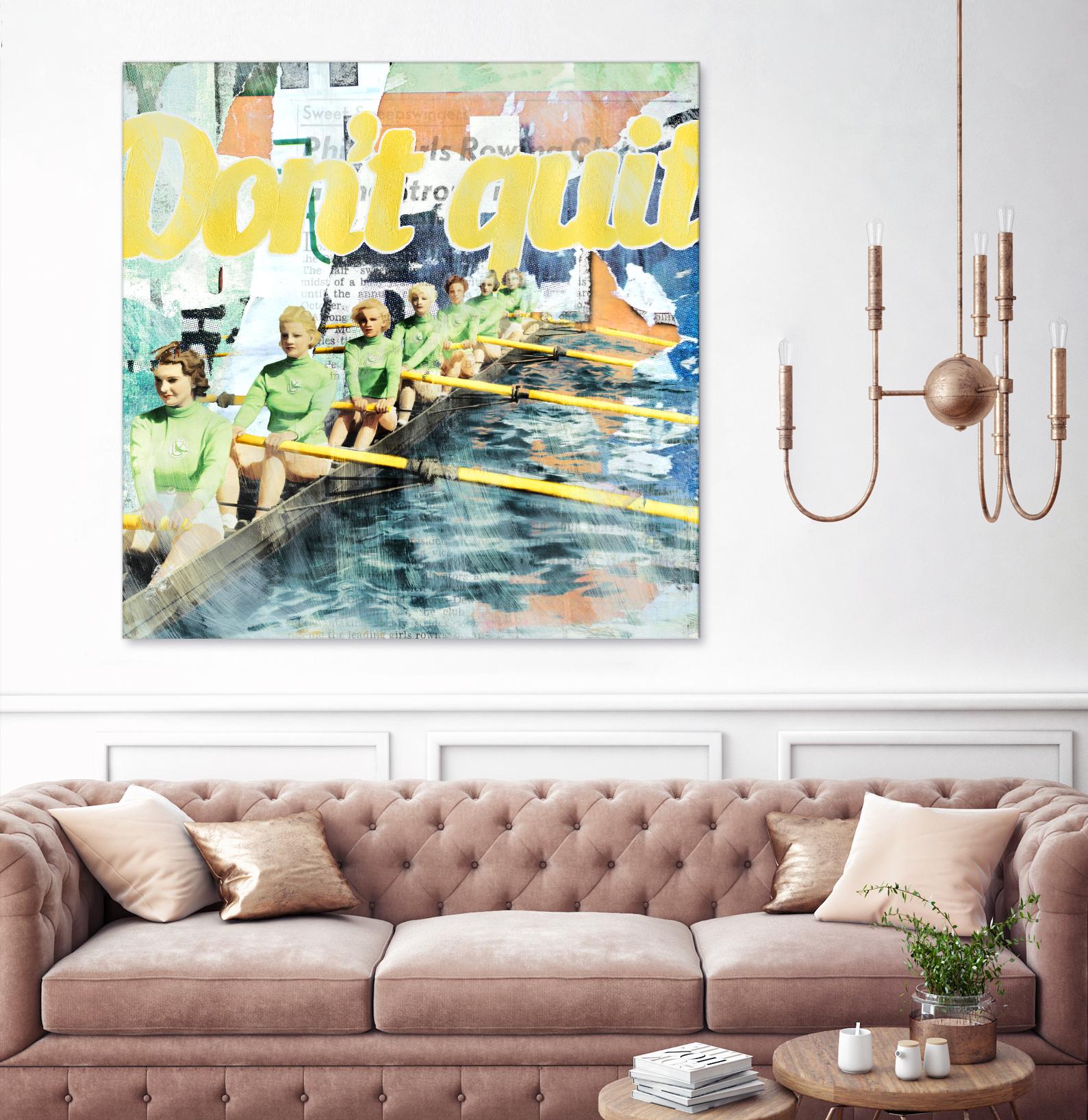 Don't Quit by THE Studio on GIANT ART - green vintage