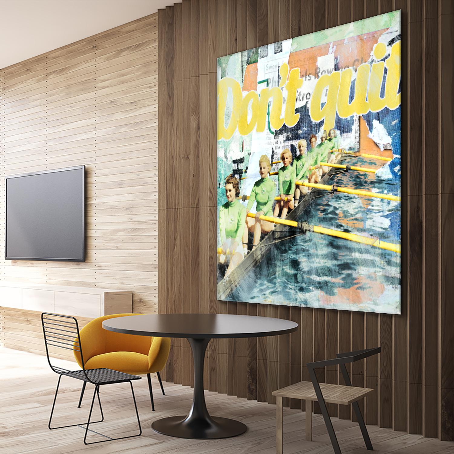 Don't Quit by THE Studio on GIANT ART - green vintage