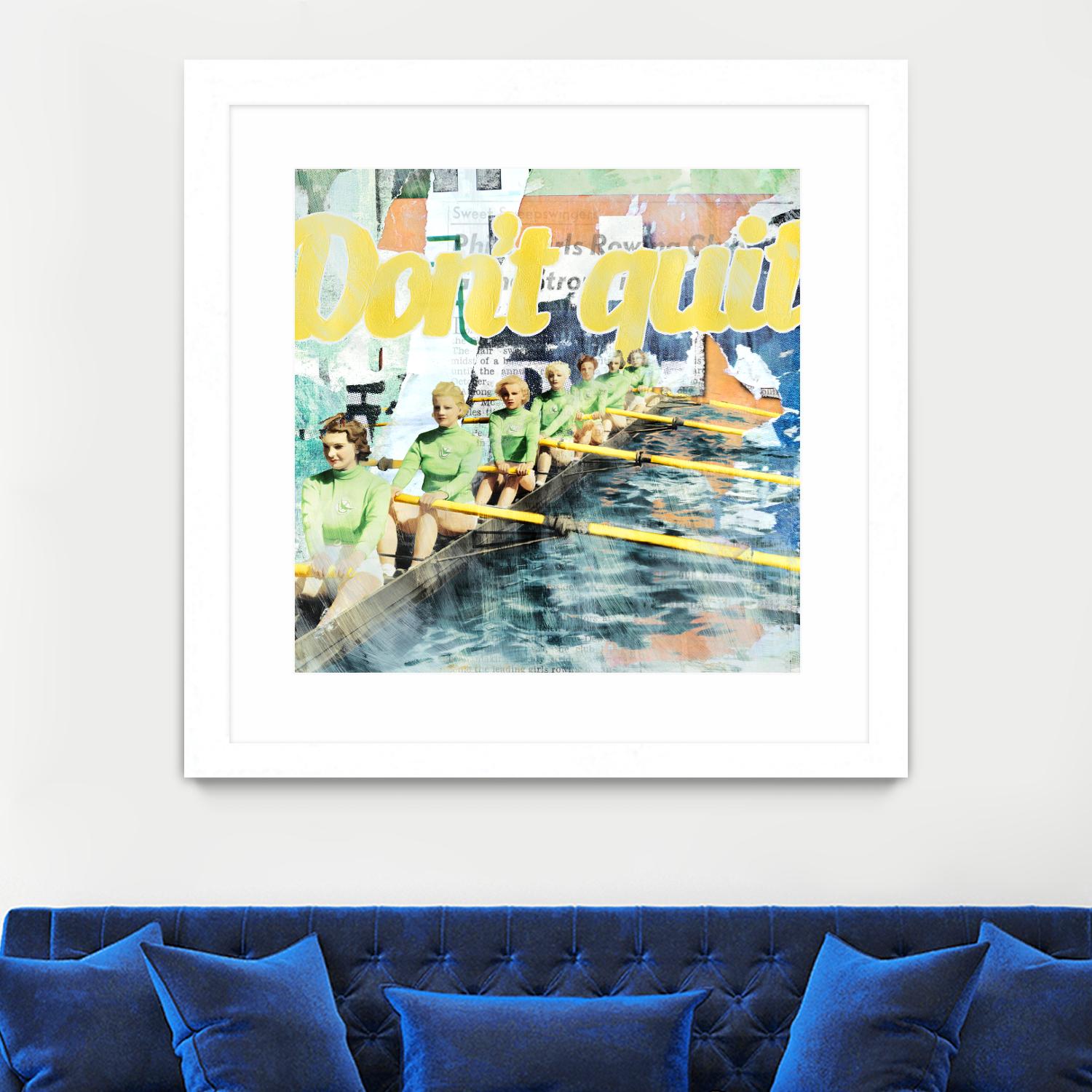 Don't Quit by THE Studio on GIANT ART - green vintage