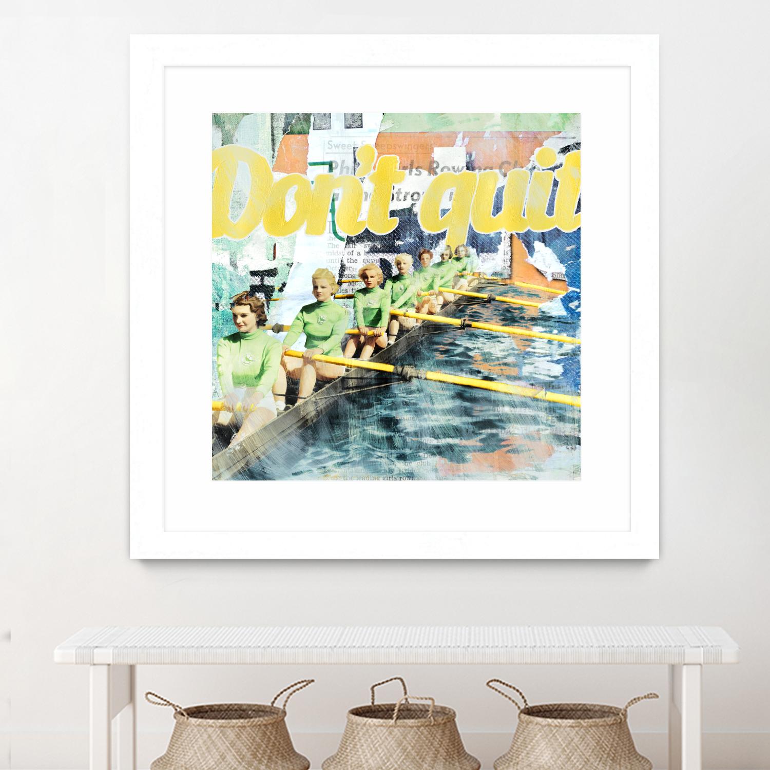 Don't Quit by THE Studio on GIANT ART - green vintage