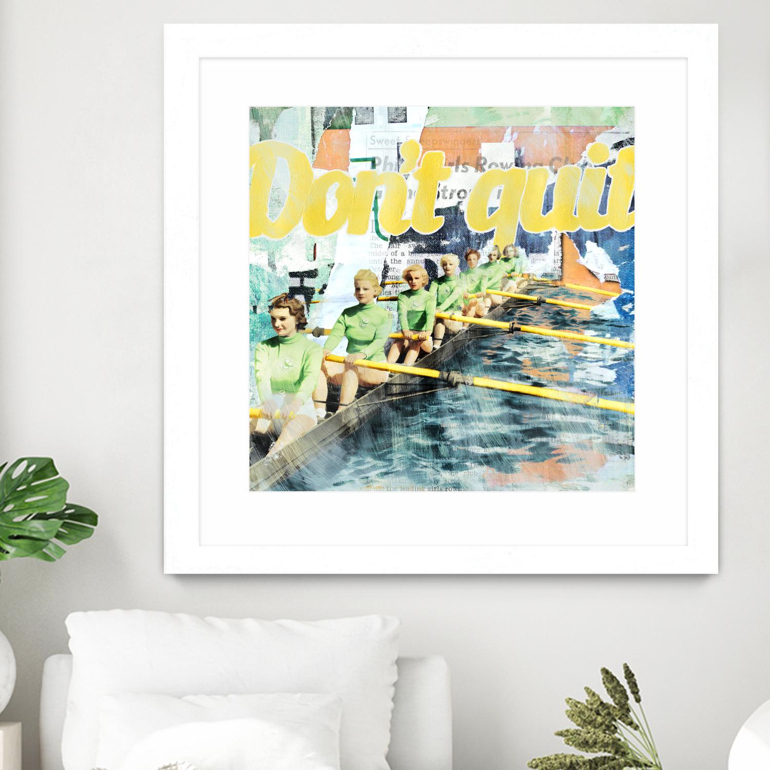 Don't Quit by THE Studio on GIANT ART - green vintage