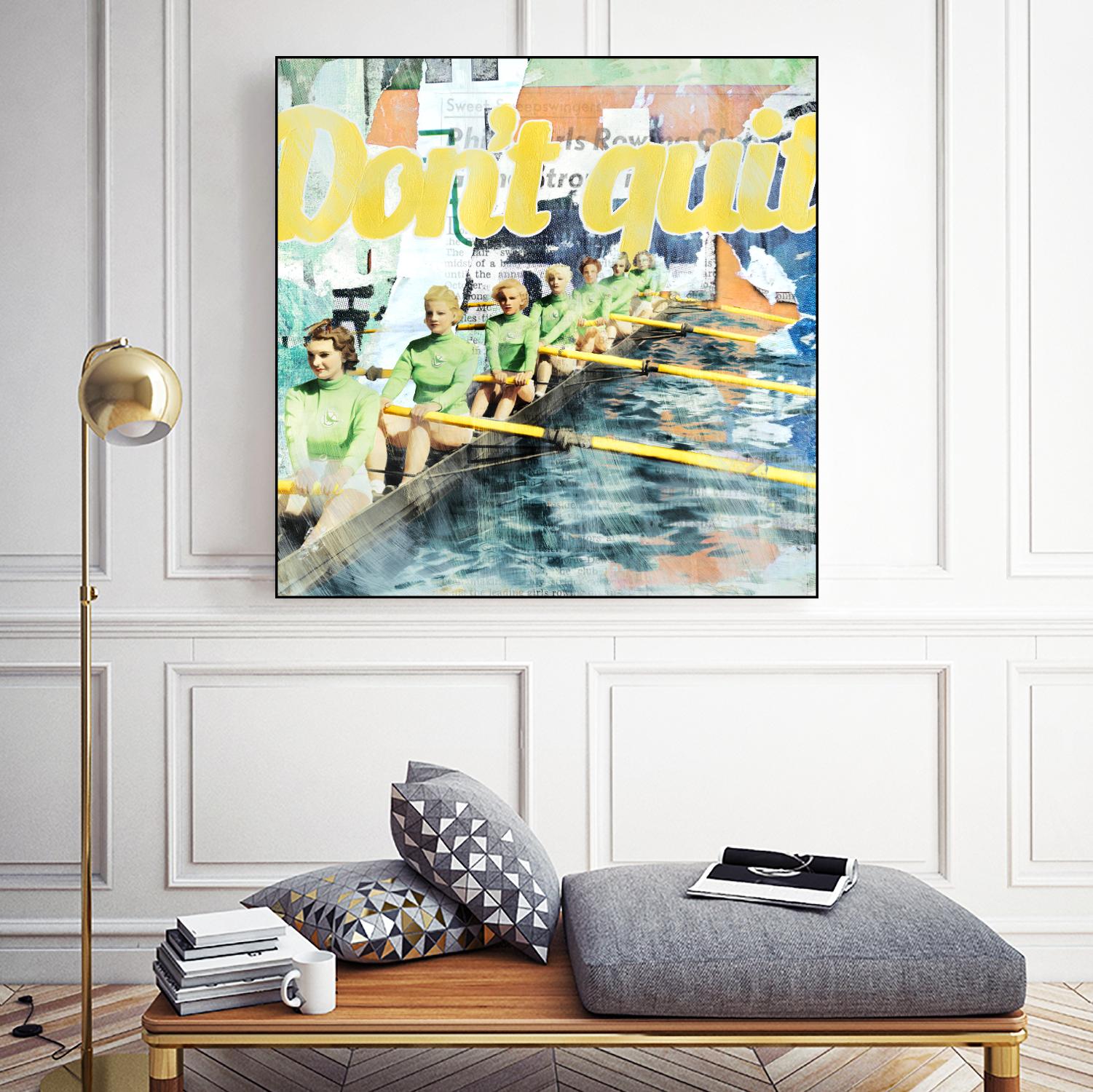 Don't Quit by THE Studio on GIANT ART - green vintage