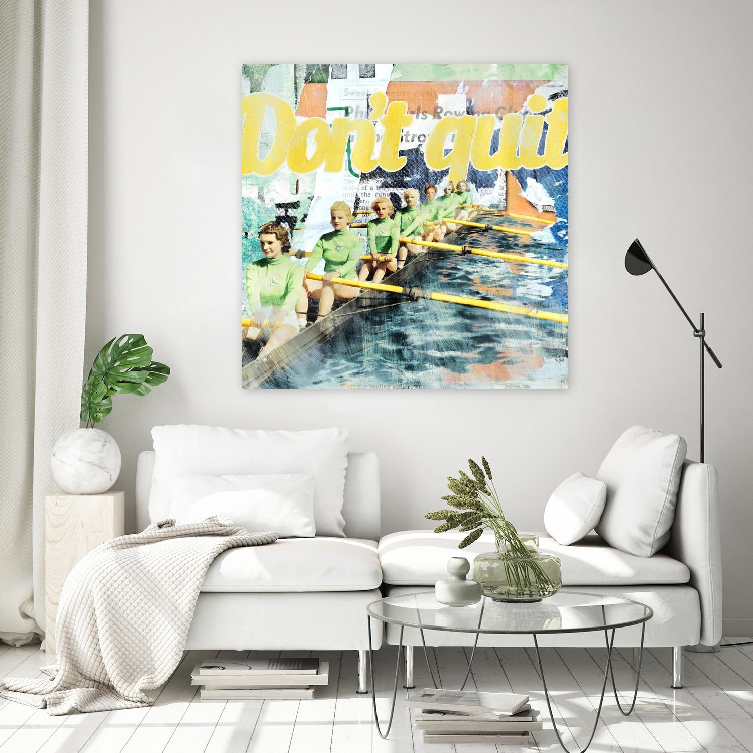 Don't Quit by THE Studio on GIANT ART - green typography