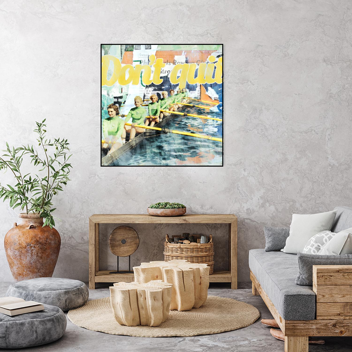 Don't Quit by THE Studio on GIANT ART - green vintage