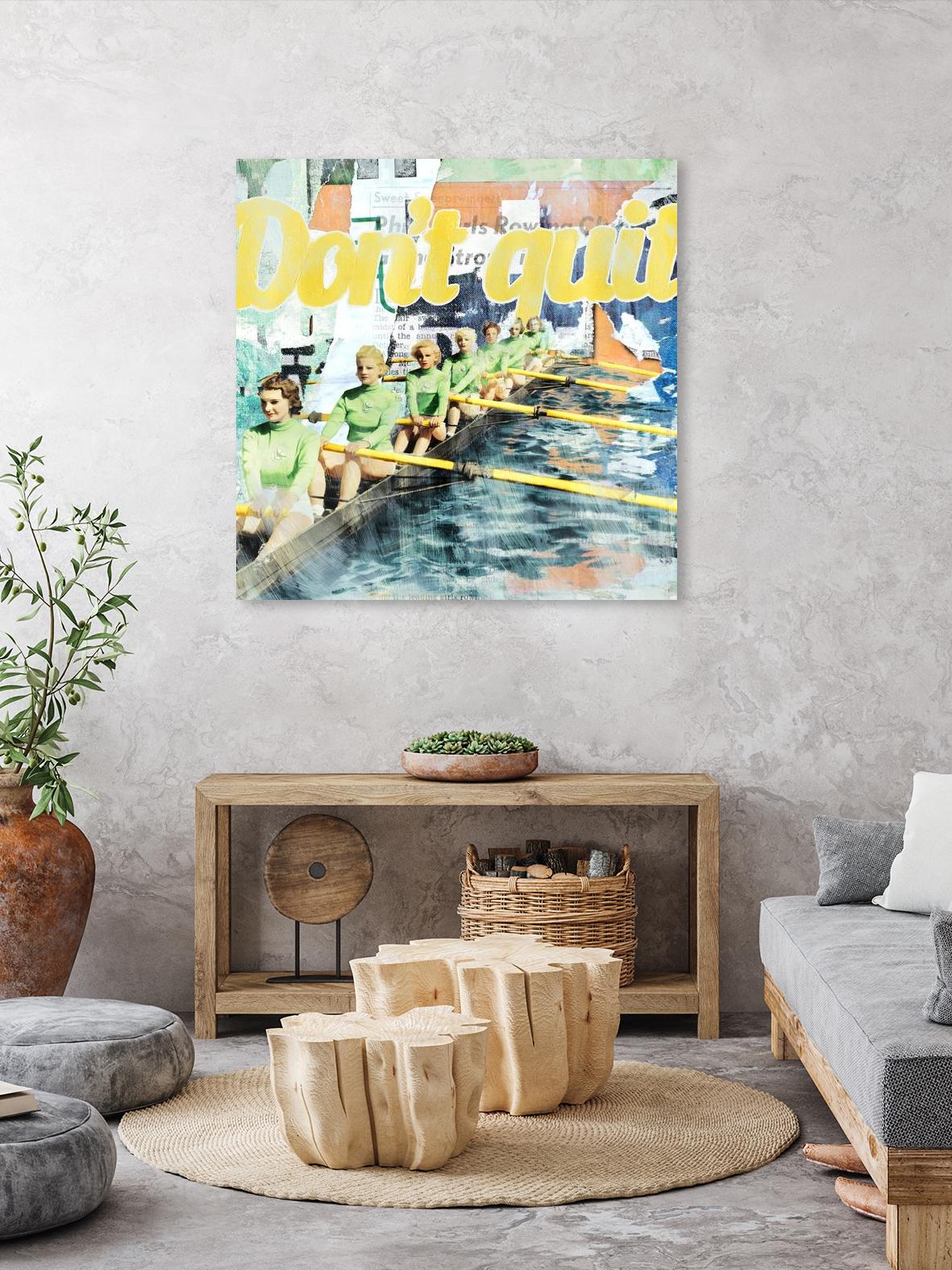 Don't Quit by THE Studio on GIANT ART - green typography