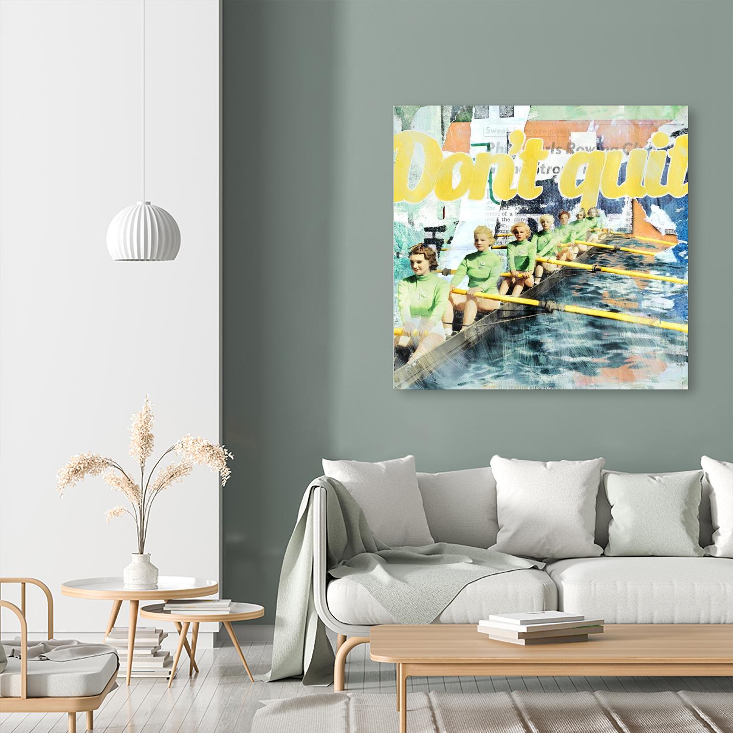 Don't Quit by THE Studio on GIANT ART - green typography