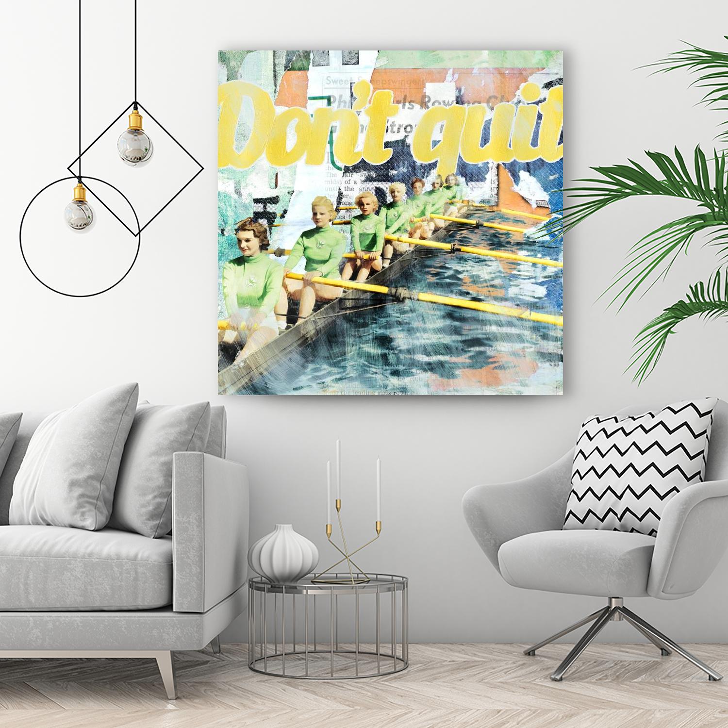 Don't Quit by THE Studio on GIANT ART - green typography