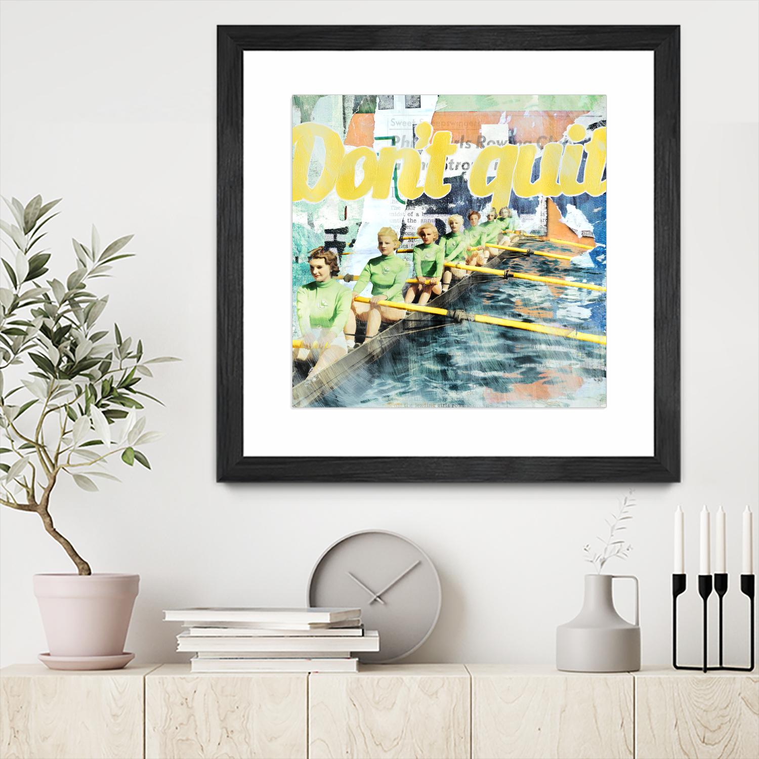 Don't Quit by THE Studio on GIANT ART - green vintage