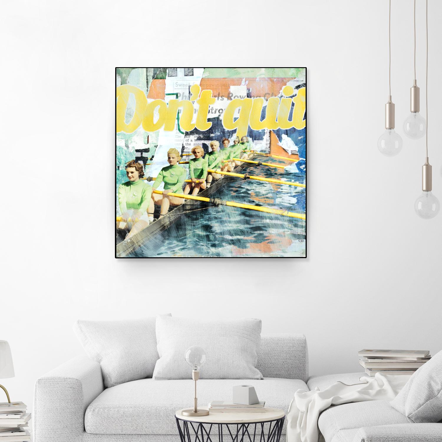 Don't Quit by THE Studio on GIANT ART - green vintage
