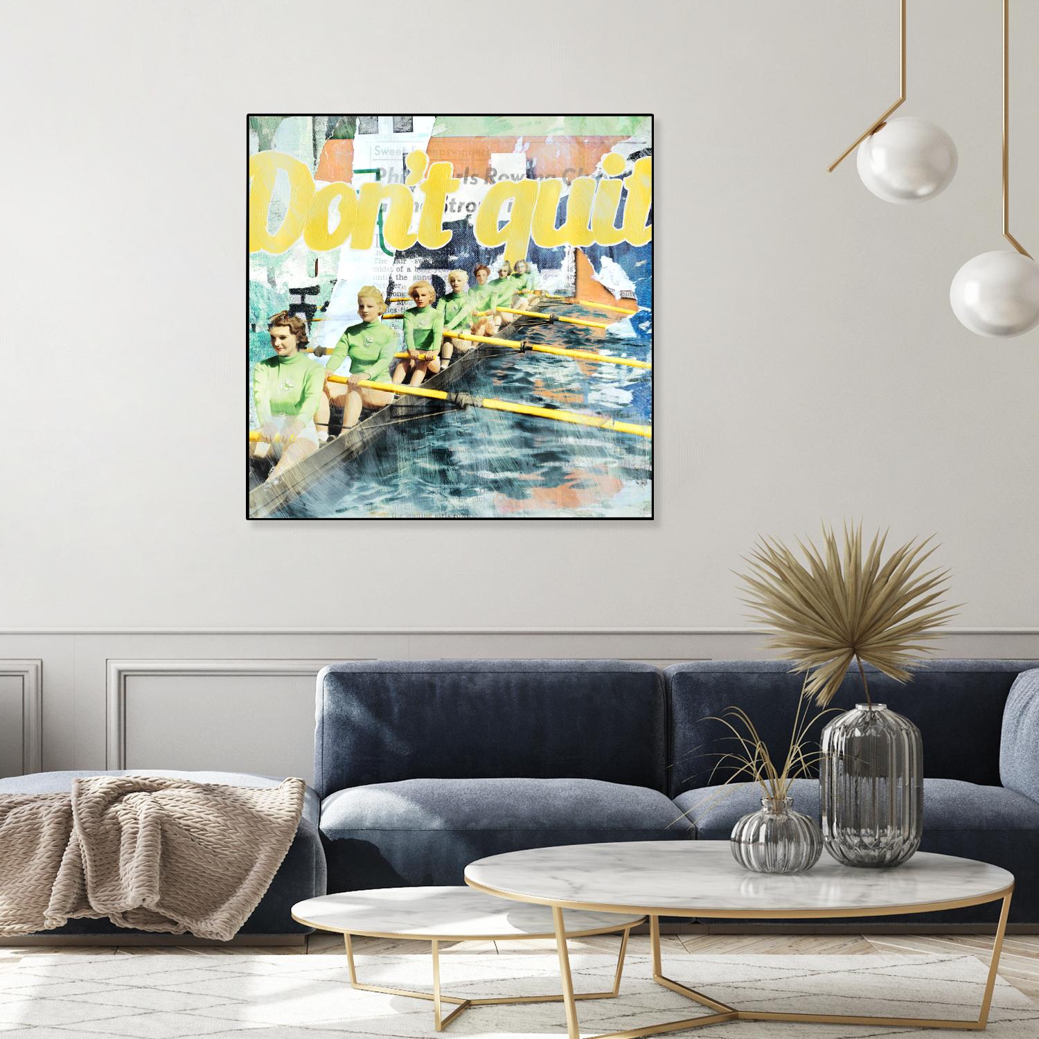 Don't Quit by THE Studio on GIANT ART - green vintage