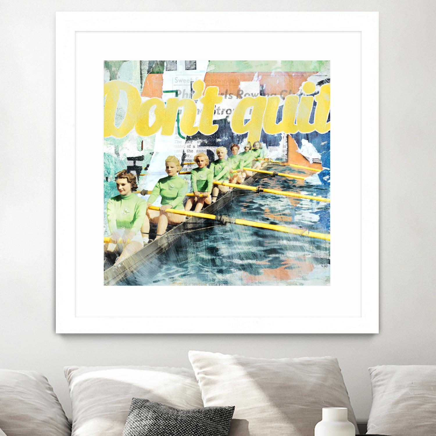 Don't Quit by THE Studio on GIANT ART - green vintage