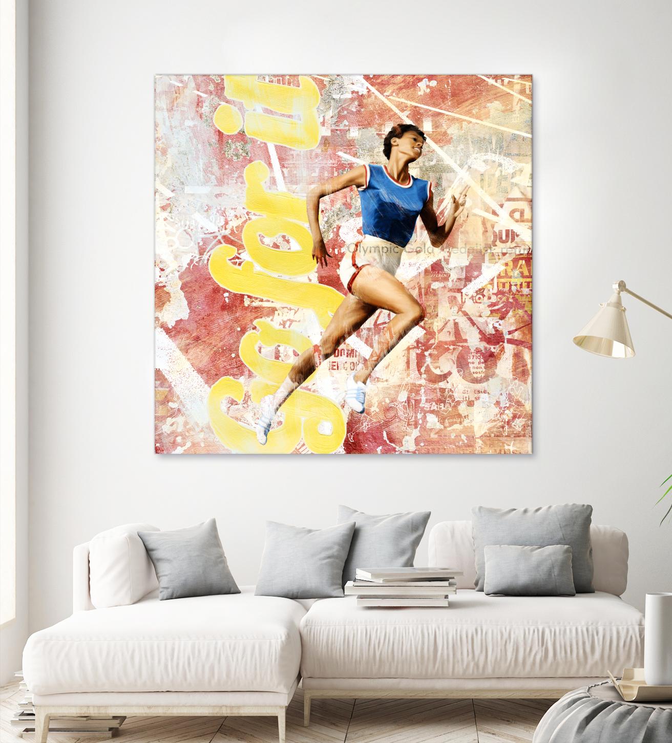 Go For It by THE Studio on GIANT ART - red vintage