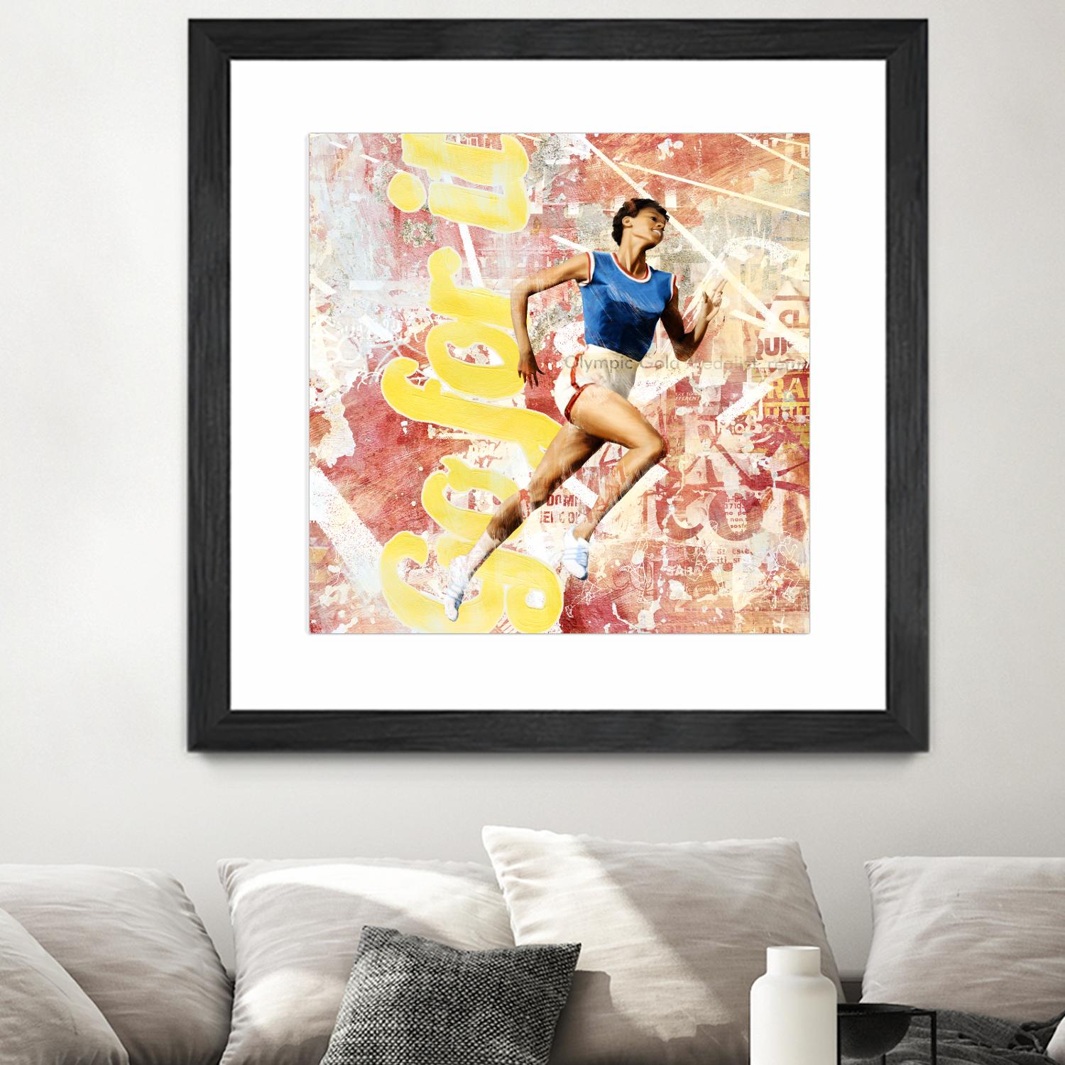 Go For It by THE Studio on GIANT ART - red vintage