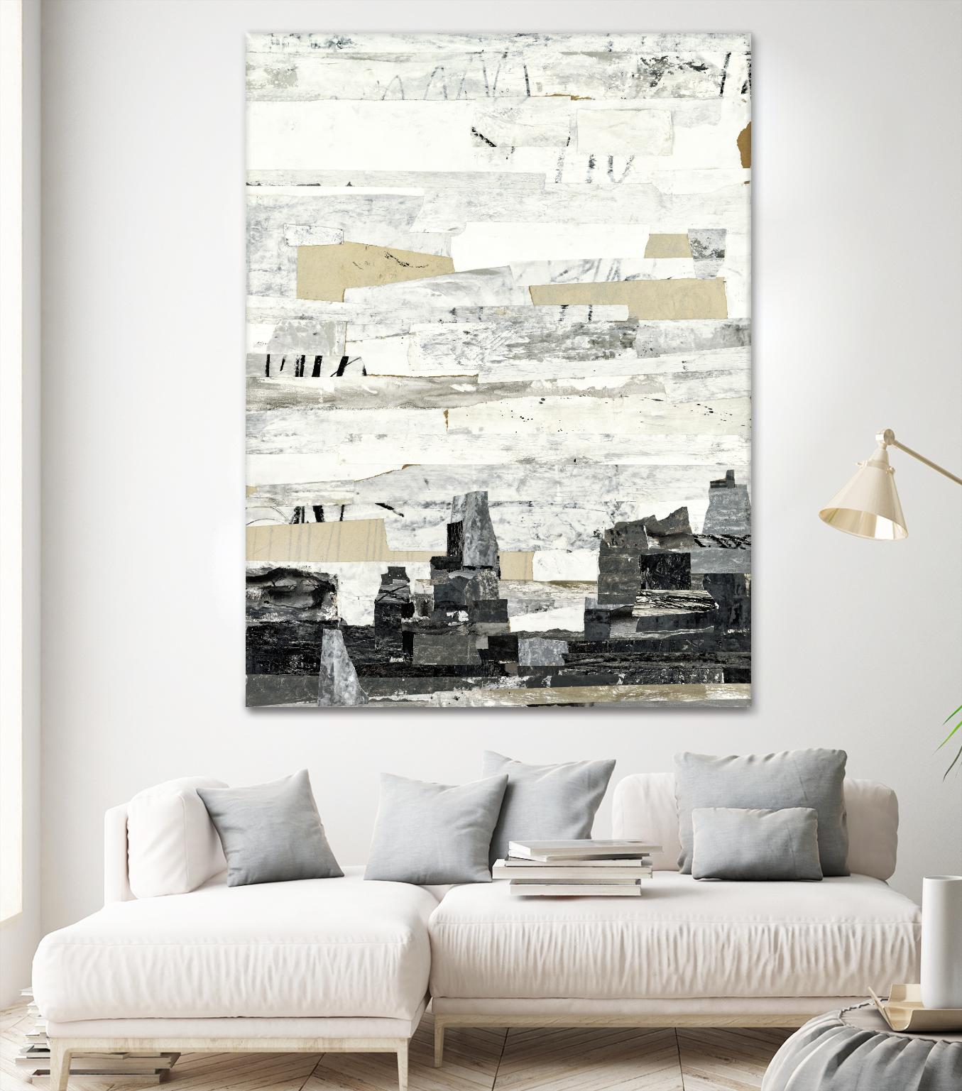 Linear Progression 4 by Kyle Goderwis on GIANT ART - grey abstract