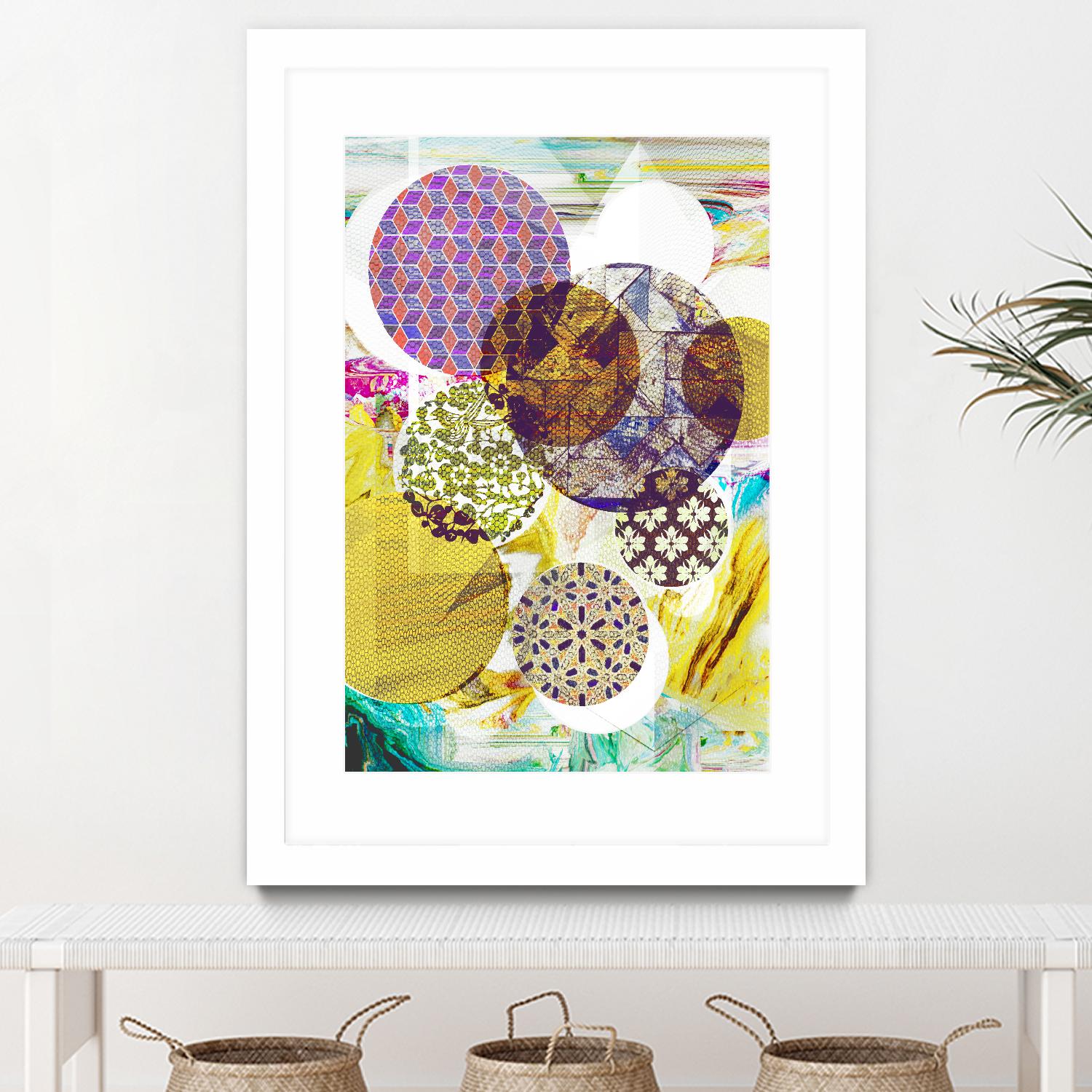 Patterned Circles 4 by THE Studio on GIANT ART - purple abstract