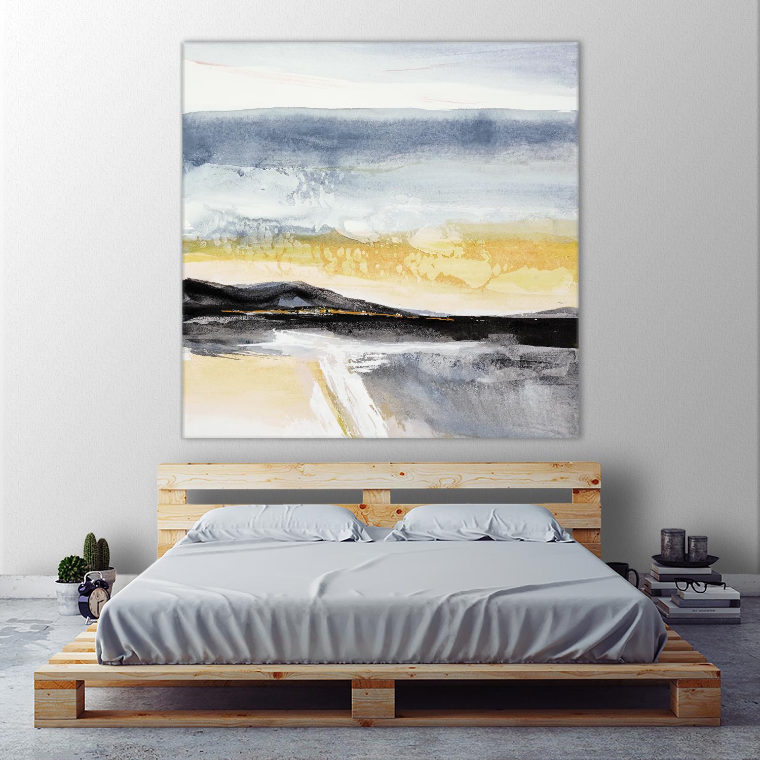 Distant City 1 by Chris Paschke on GIANT ART - white abstract