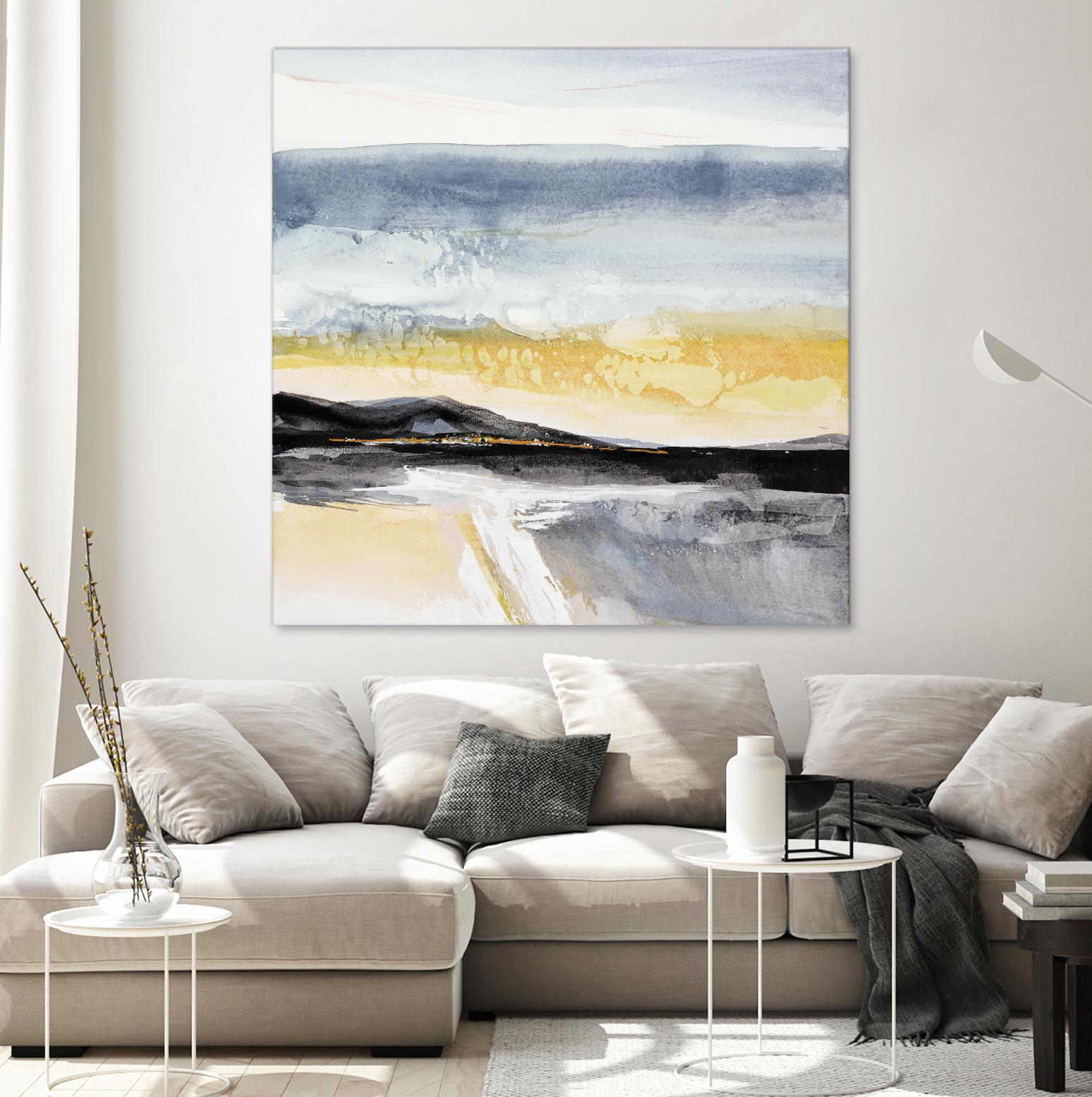 Distant City 1 by Chris Paschke on GIANT ART - white abstract