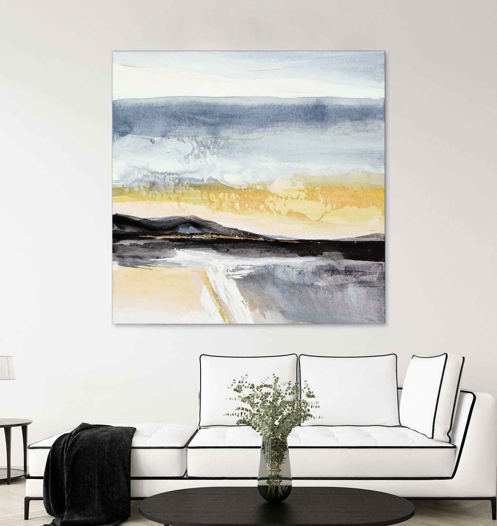 Distant City 1 by Chris Paschke on GIANT ART - white abstract