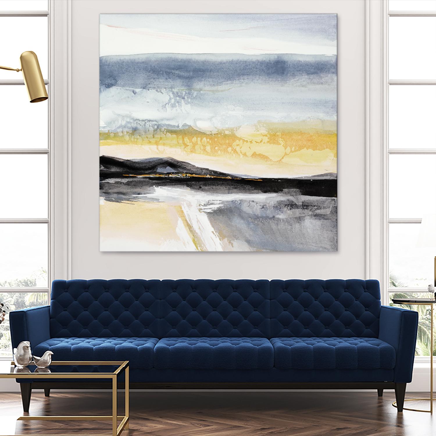 Distant City 1 by Chris Paschke on GIANT ART - white abstract