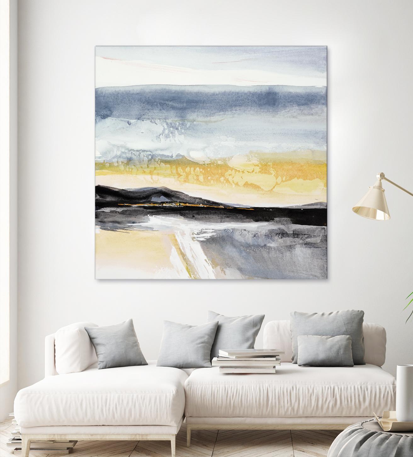 Distant City 1 by Chris Paschke on GIANT ART - white abstract