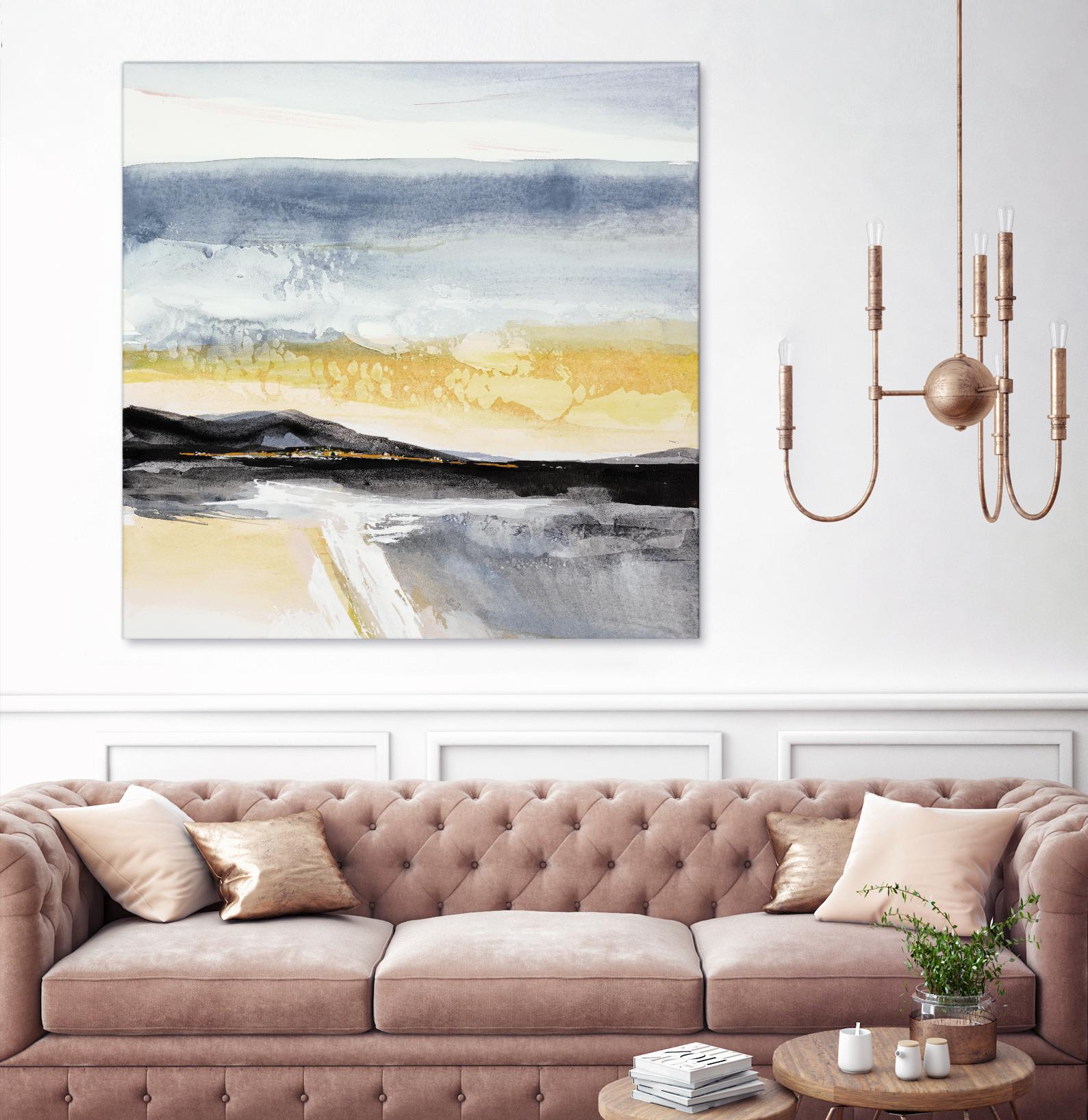 Distant City 1 by Chris Paschke on GIANT ART - white abstract