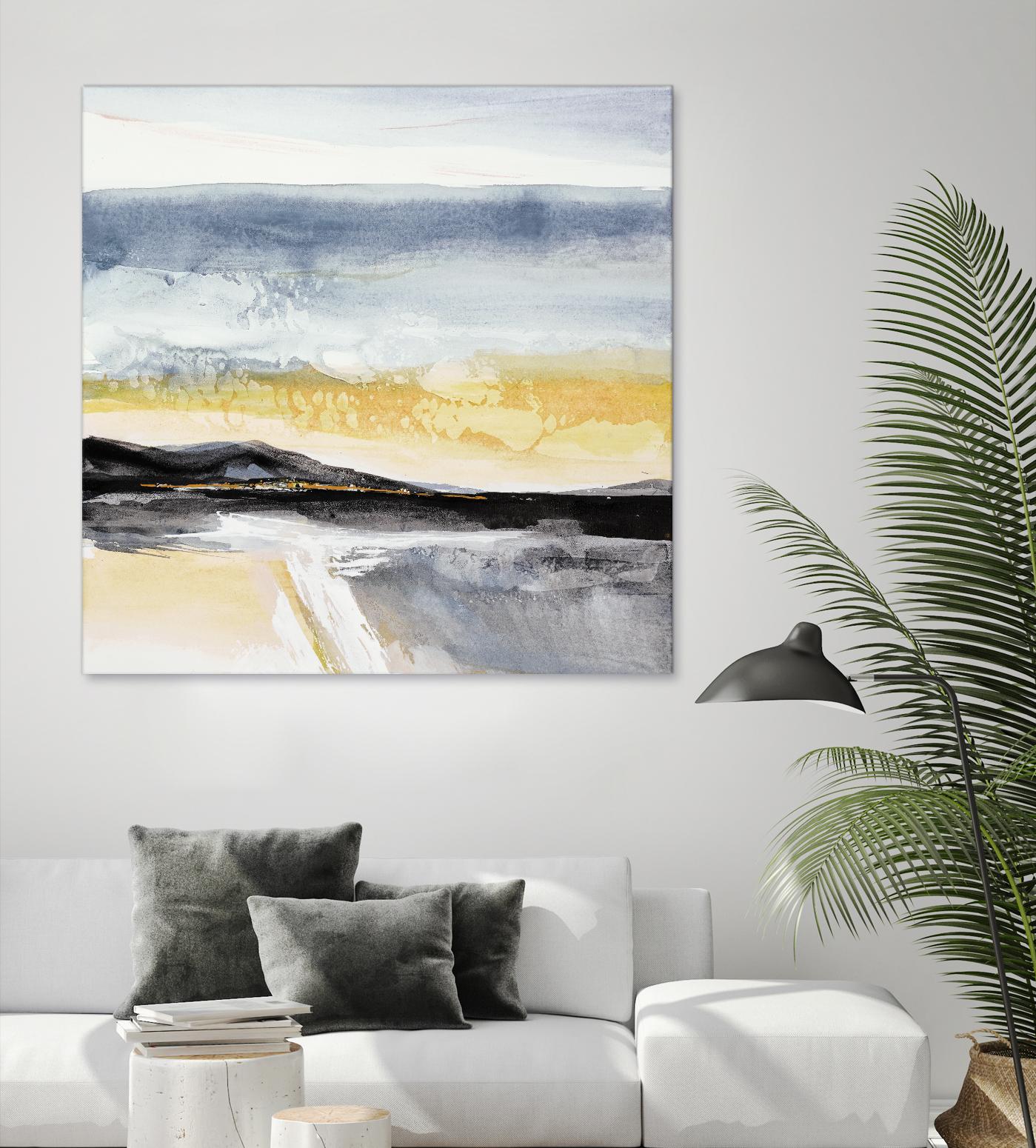 Distant City 1 by Chris Paschke on GIANT ART - white abstract