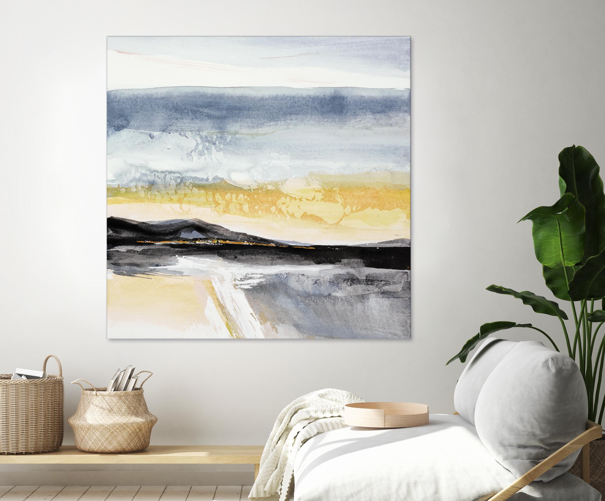 Distant City 1 by Chris Paschke on GIANT ART - white abstract