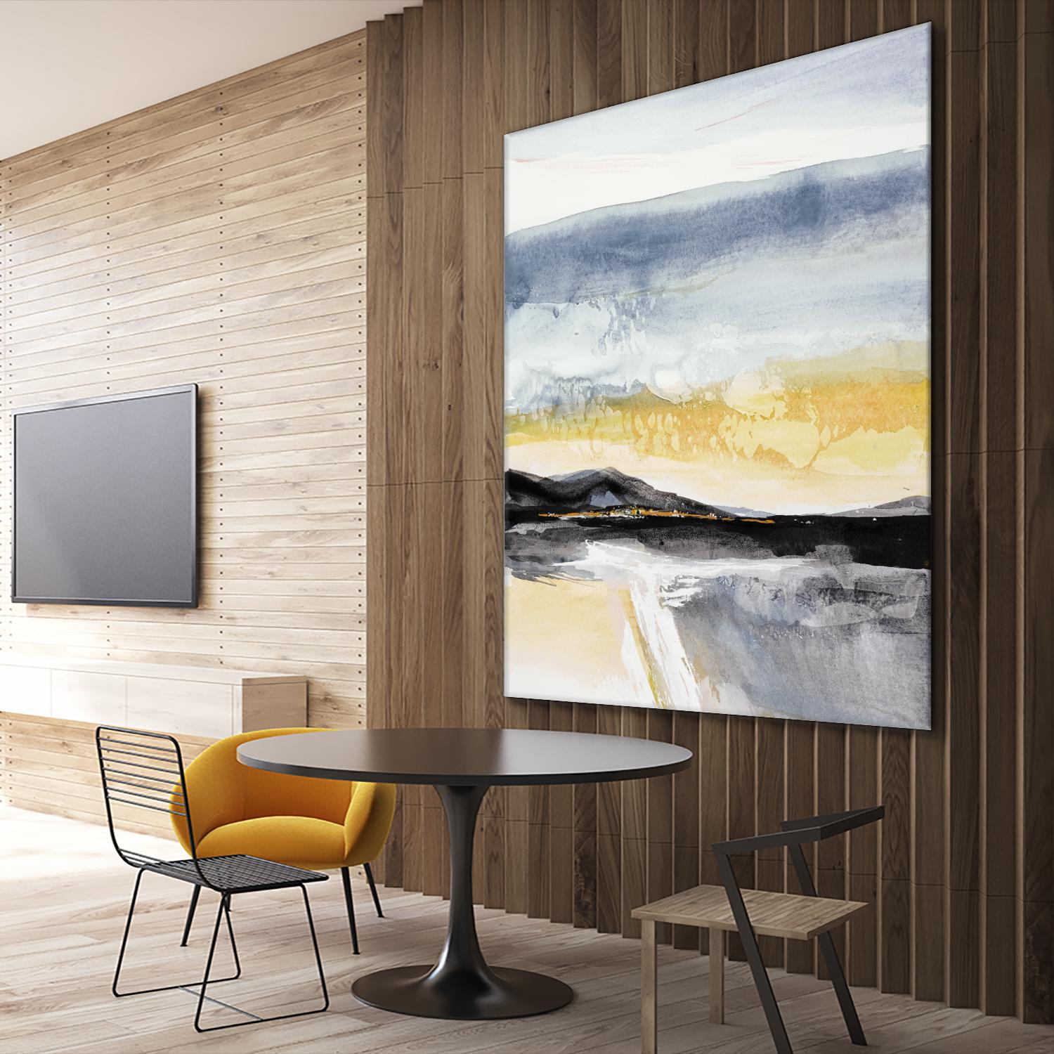 Distant City 1 by Chris Paschke on GIANT ART - white abstract