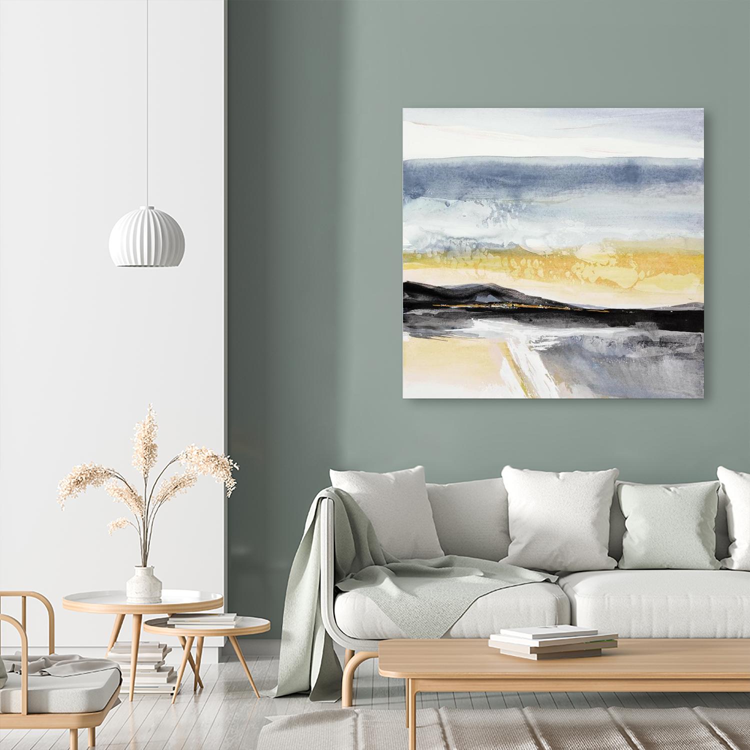 Distant City 1 by Chris Paschke on GIANT ART - white abstract