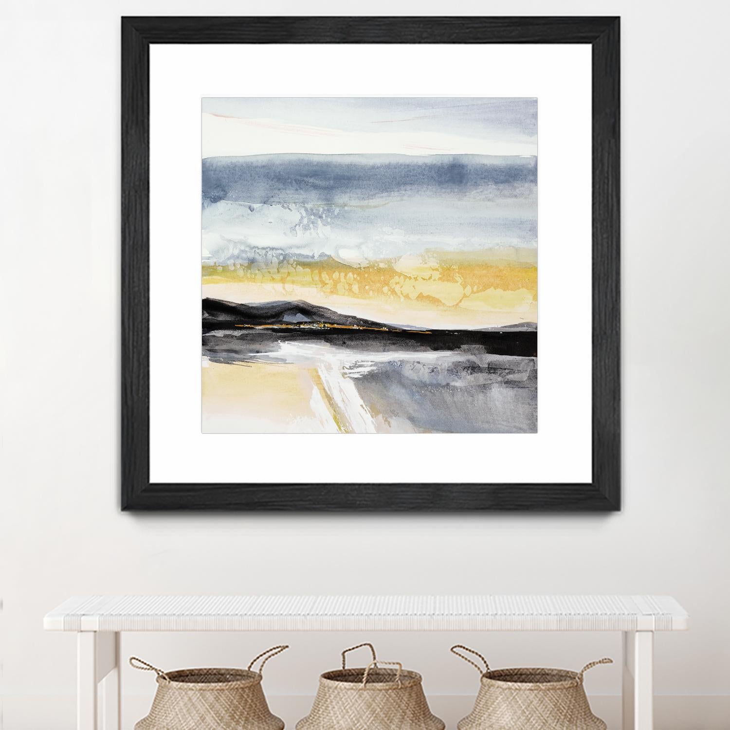 Distant City 1 by Chris Paschke on GIANT ART - white abstract